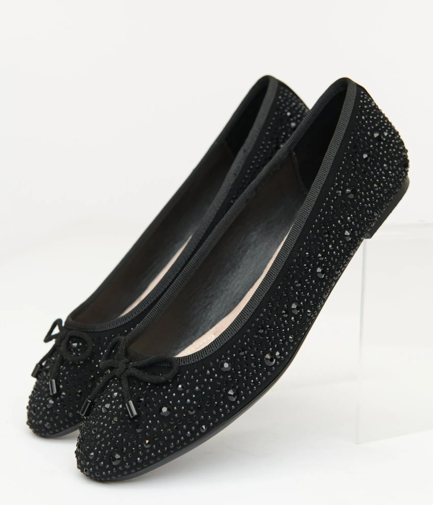 Unique Vintage 1960s Black Sparkle Flats Clearance