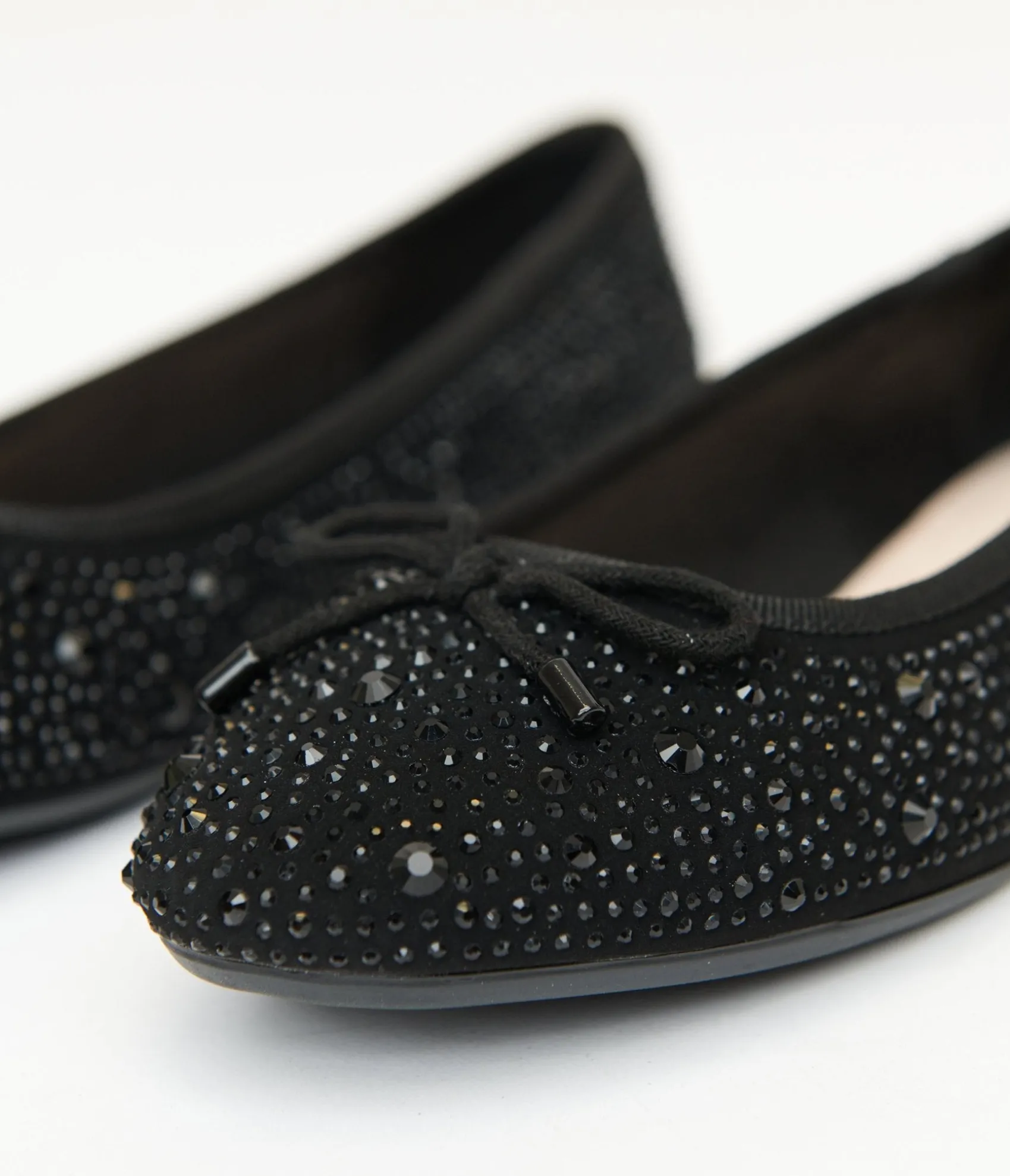 Unique Vintage 1960s Black Sparkle Flats Clearance