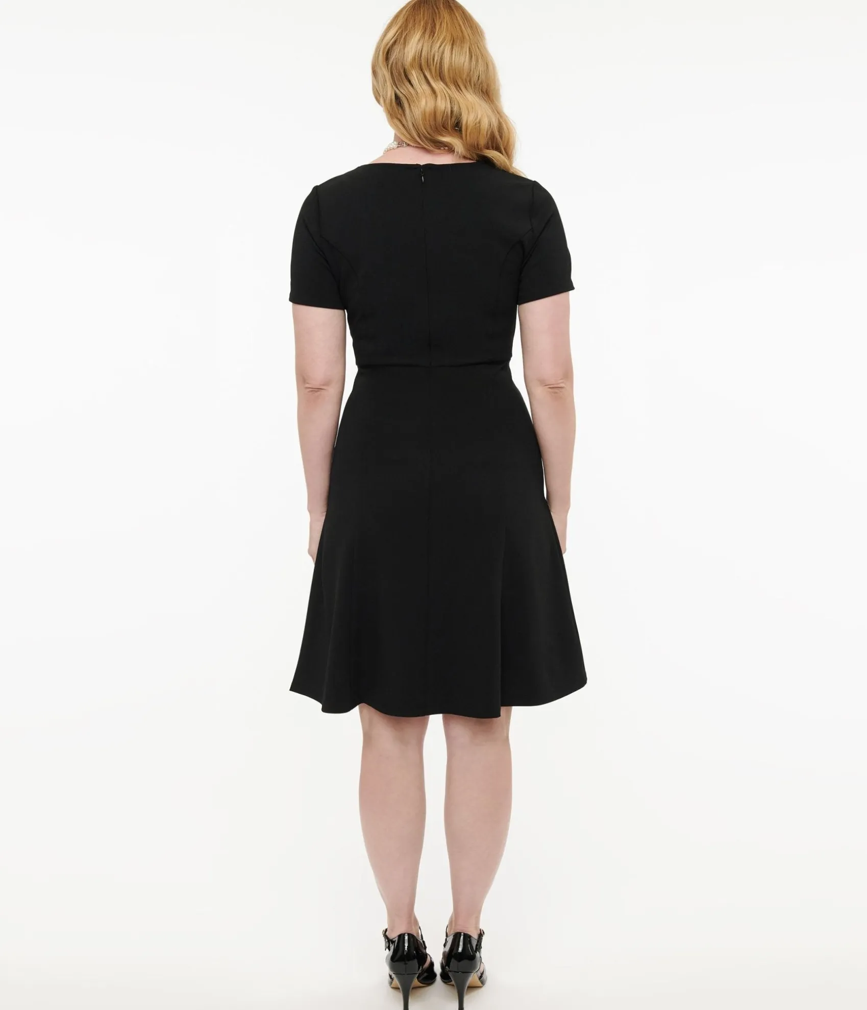 Unique Vintage 1940s Black Swing Dress Best Sale