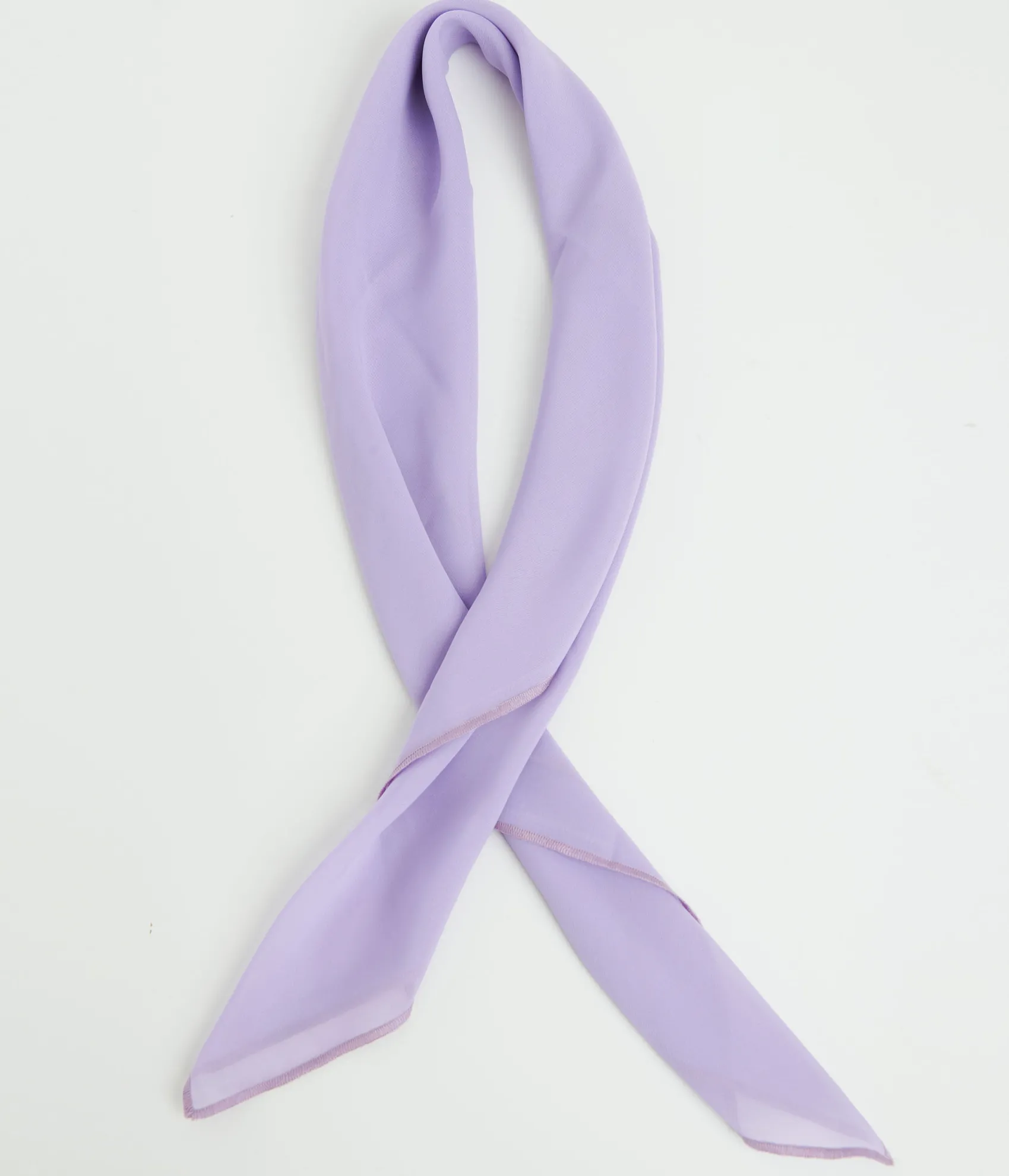 Unique Vintage 1950s Lavender Chiffon Hair Scarf Best Sale
