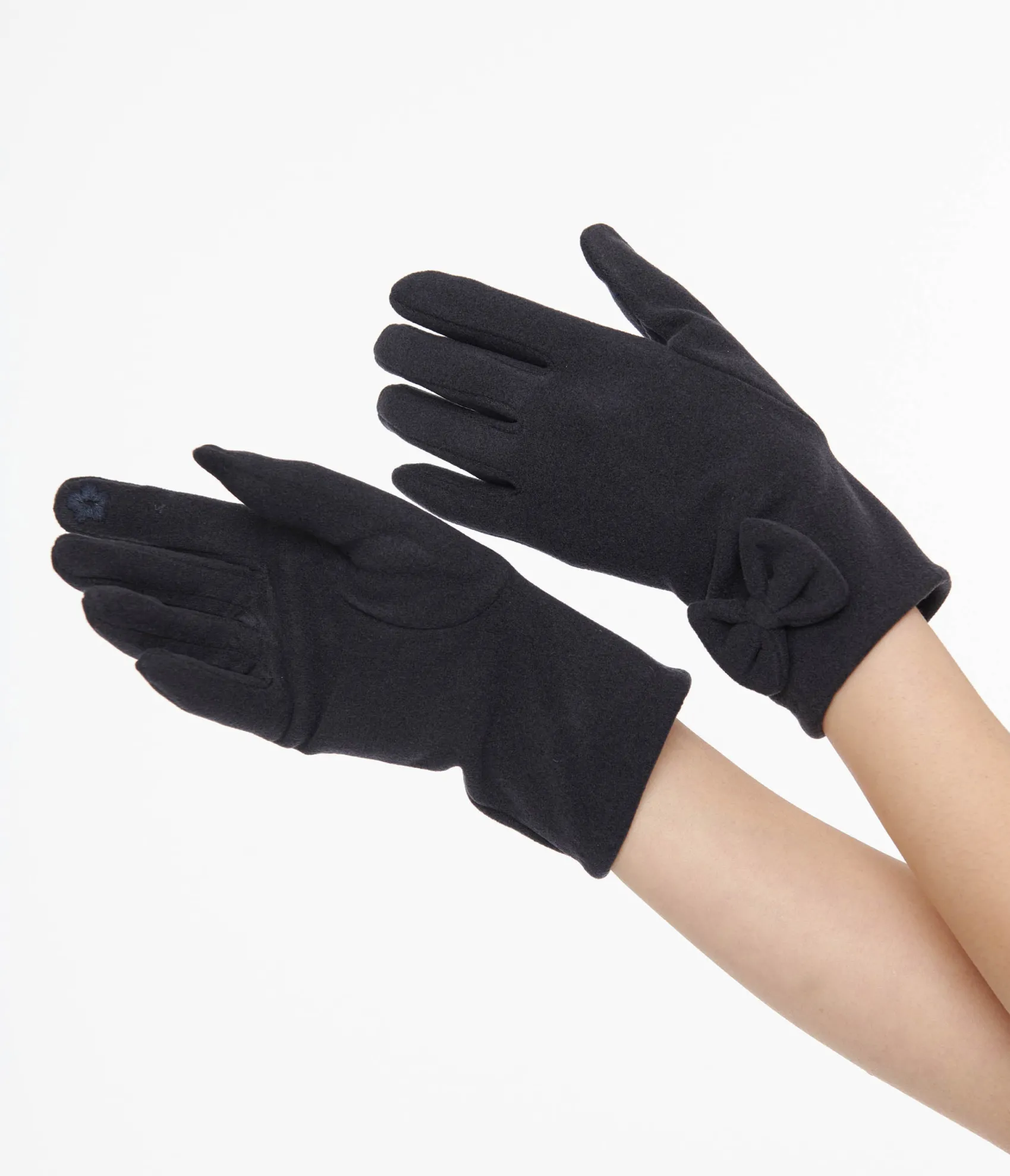 Unique Vintage 1950s Navy Bow Gloves New