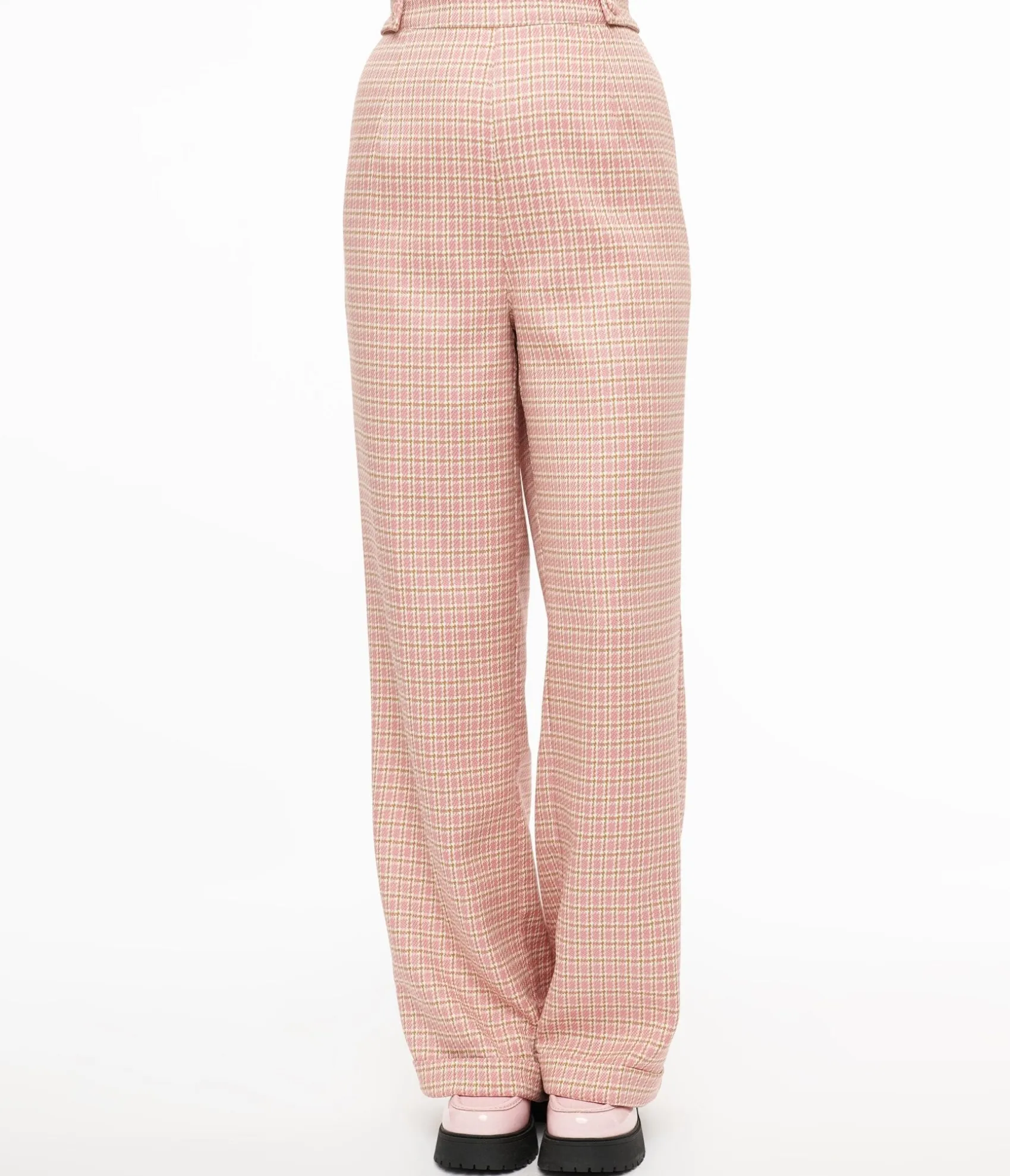 Unique Vintage 1940s Pink Check Ruby Trousers Online