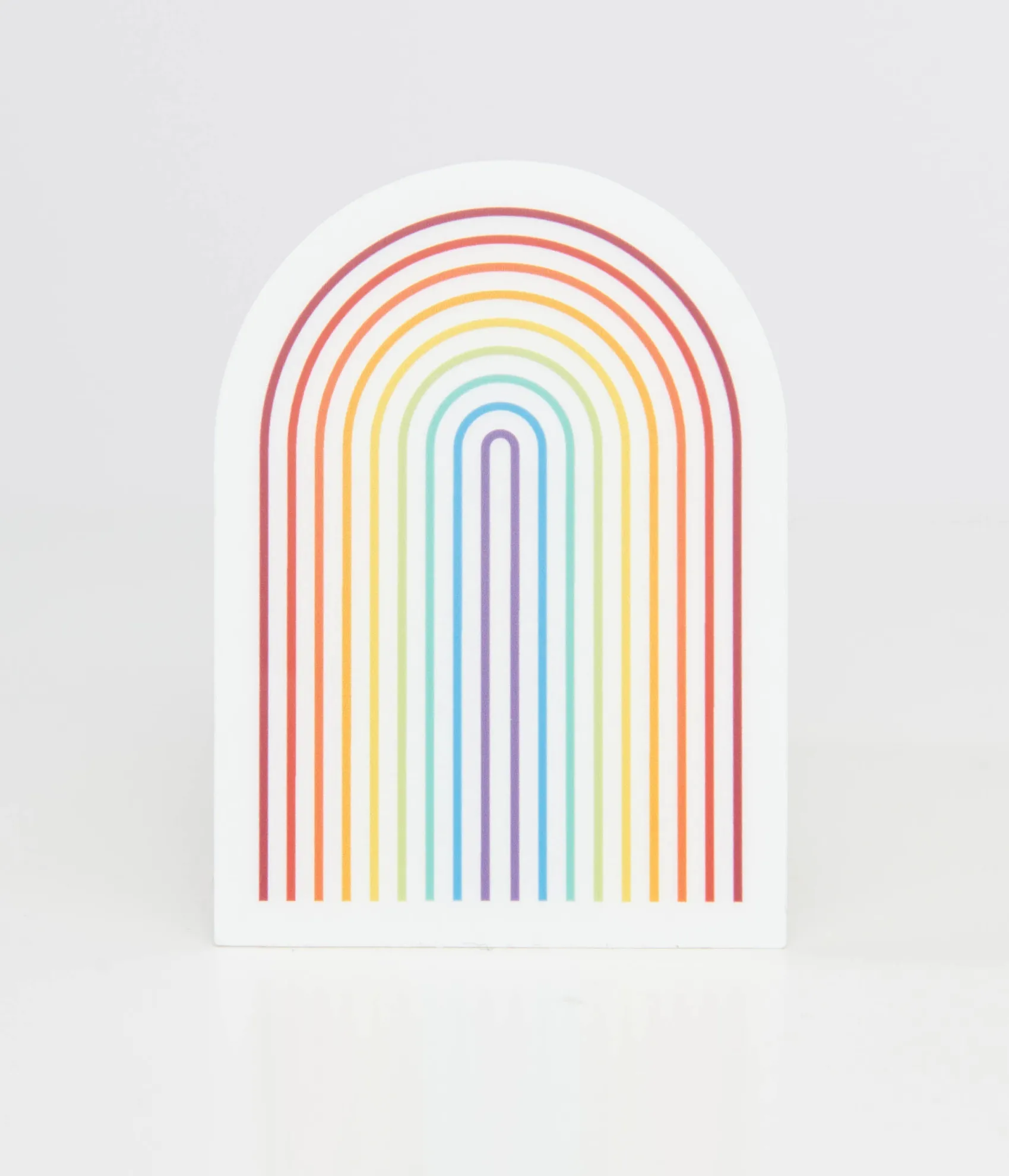 Unique Vintage 1970s Retro Rainbow Vinyl Sticker Cheap
