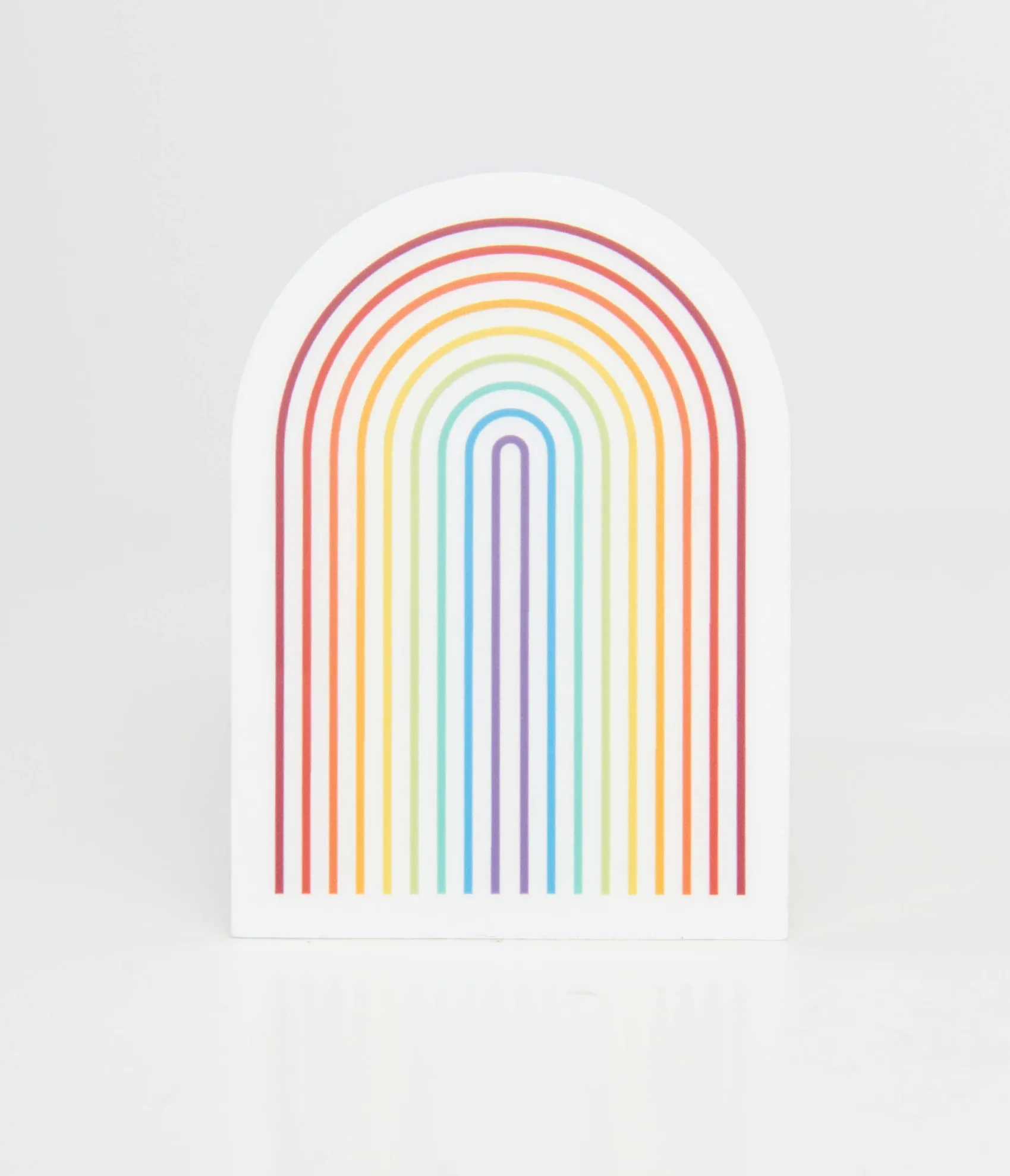 Unique Vintage 1970s Retro Rainbow Vinyl Sticker Cheap