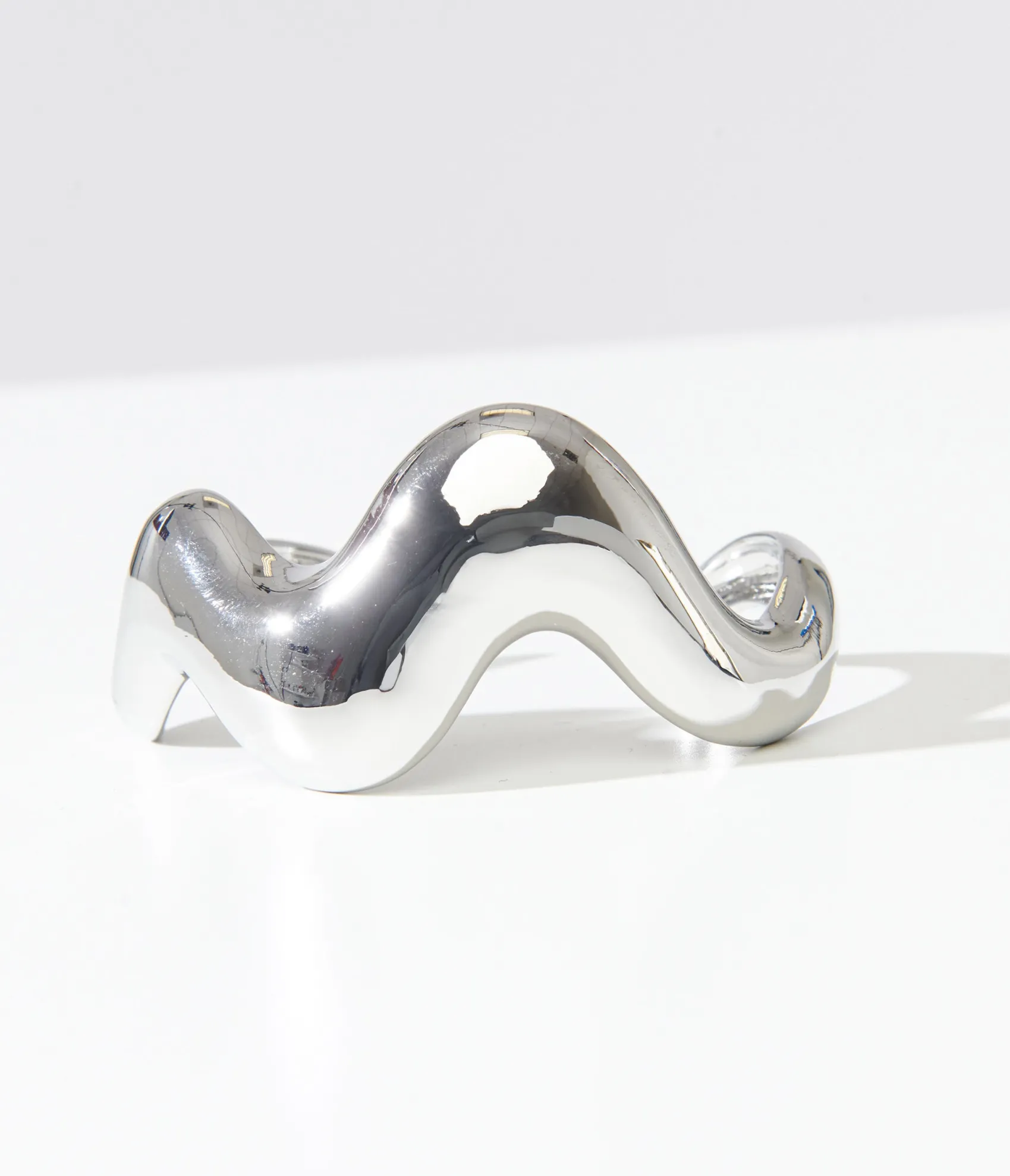 Unique Vintage 1960s Silver Wavy Bracelet Cheap