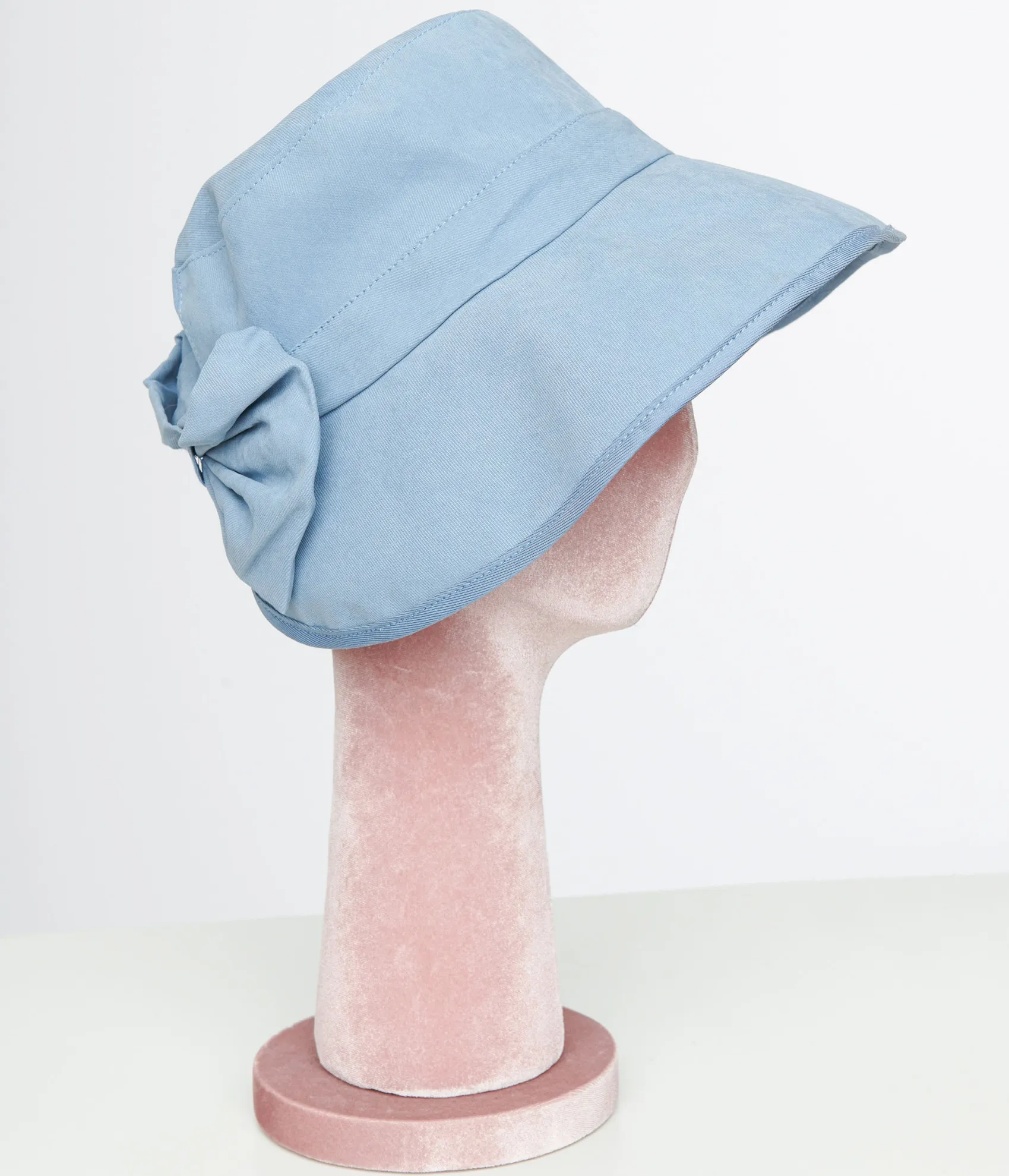 Unique Vintage 1950s Sky Blue Bow Hat Flash Sale