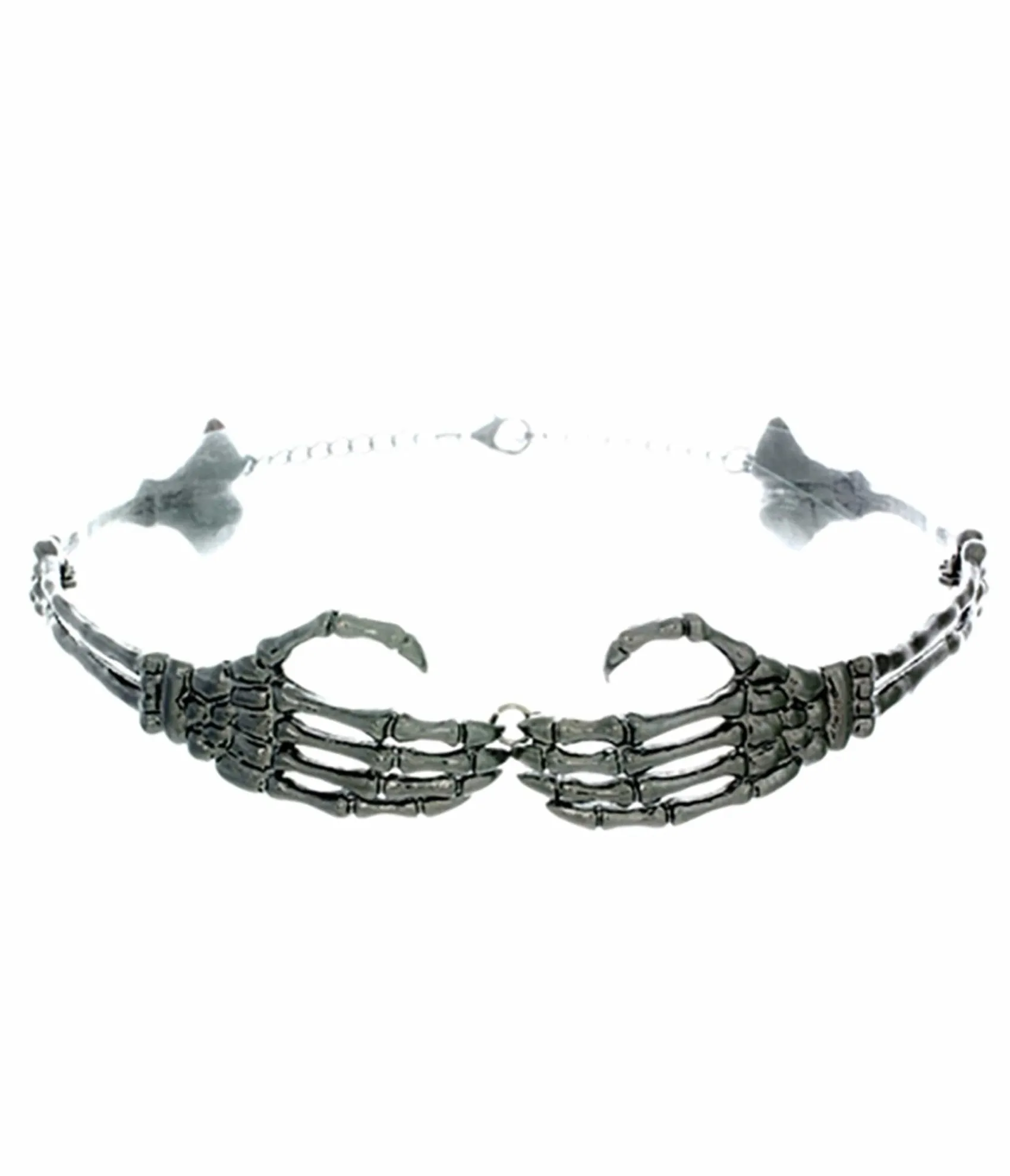 Unique Vintage Skeleton Hands Choker Clearance