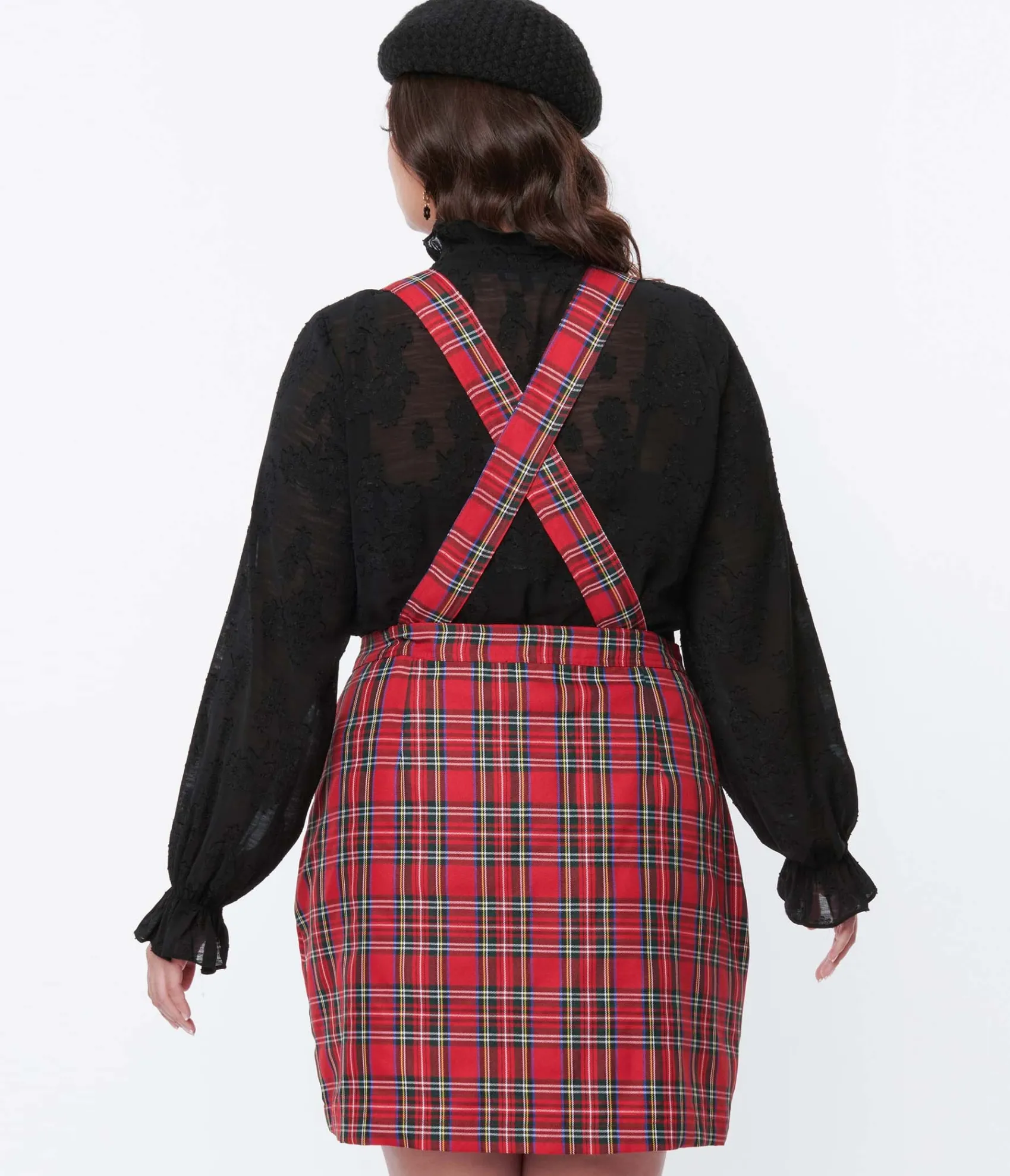 Unique Vintage Smak Parlour Black Floral Ruffle Neck Blouse Flash Sale