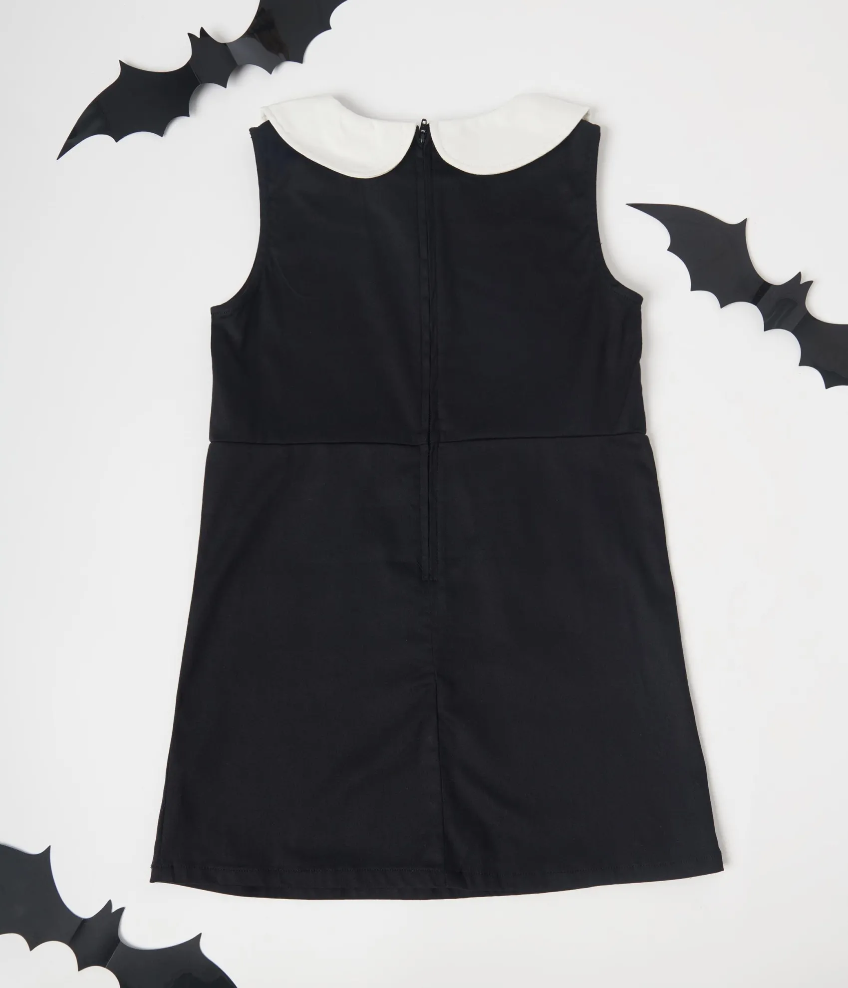 Unique Vintage Smak Parlour Kids Black & White Glow in the Dark Skeleton Power Mini Dress Shop