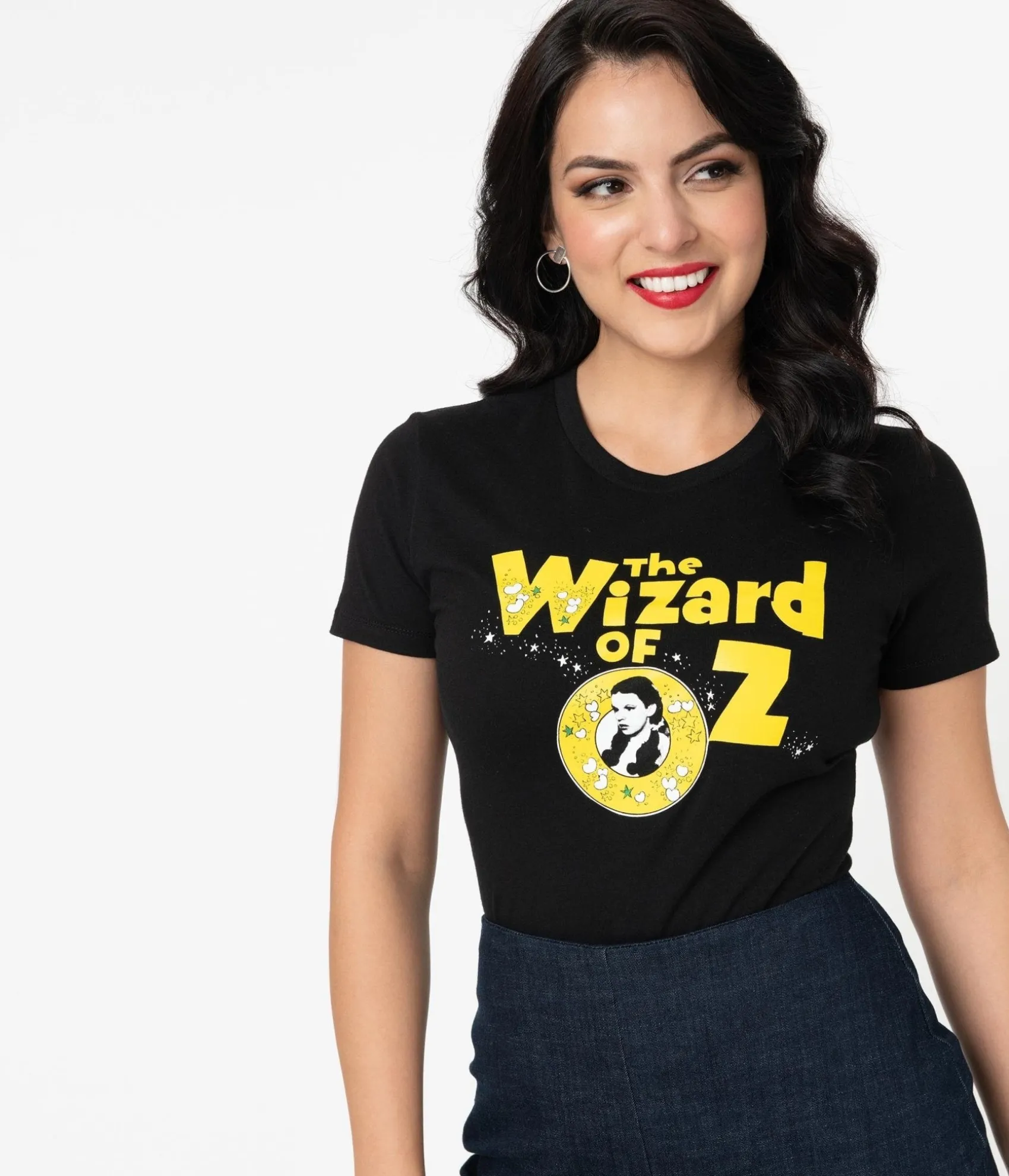 Unique Vintage The Wizard Of Oz x Retro Logo Fitted Tee Cheap