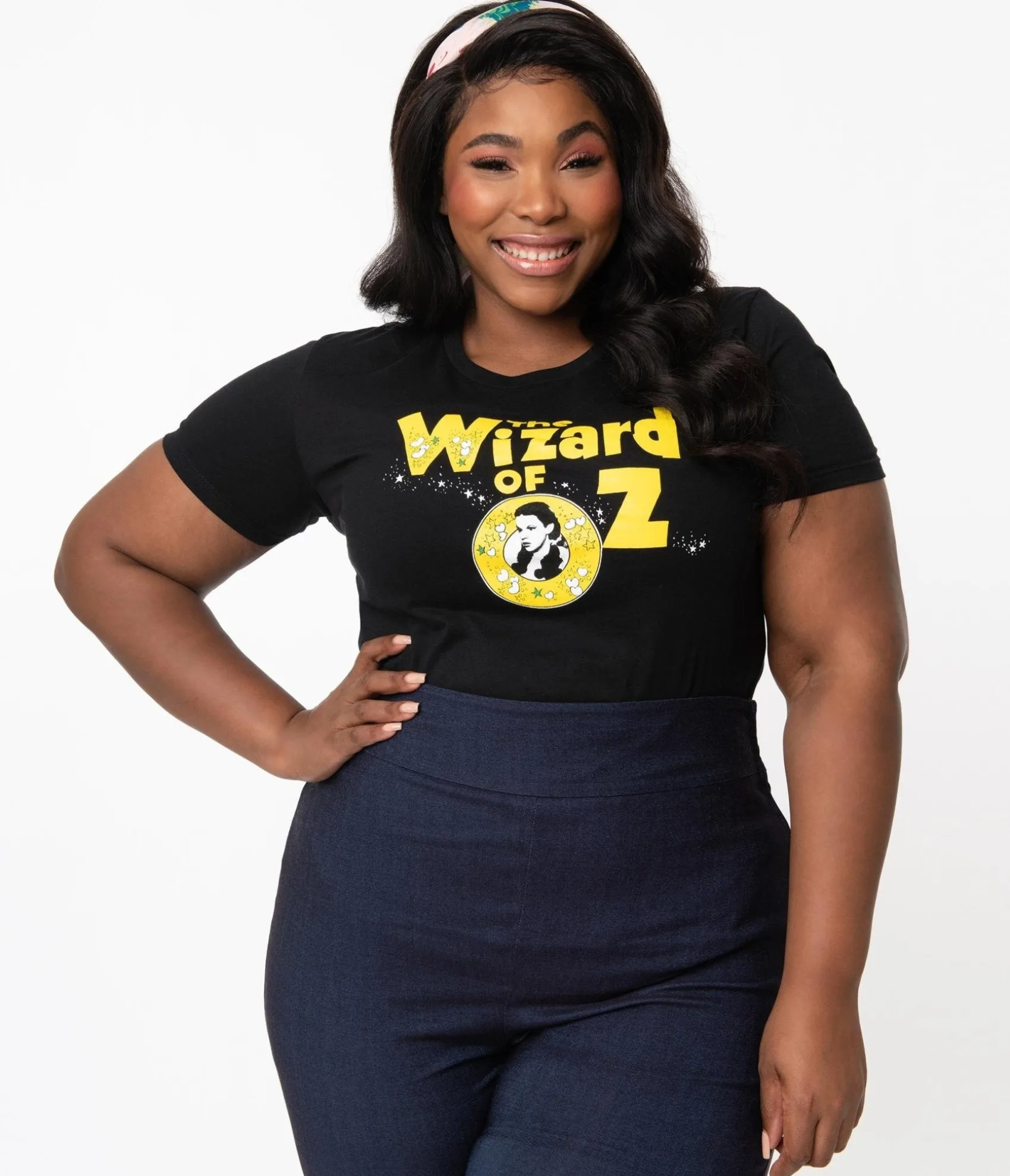 Unique Vintage The Wizard Of Oz x Retro Logo Fitted Tee Cheap