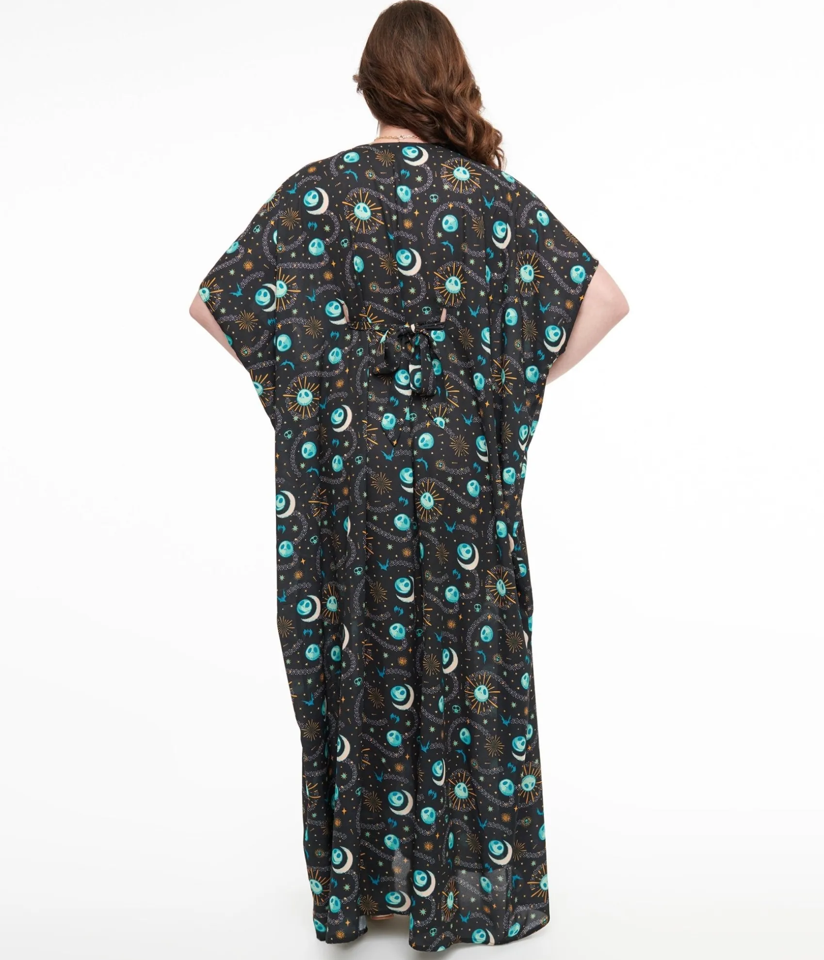 Unique Vintage Tim Burton's The Nightmare Before Christmas by Black Celestial Nightmare Before Christmas Caftan Dress Sale