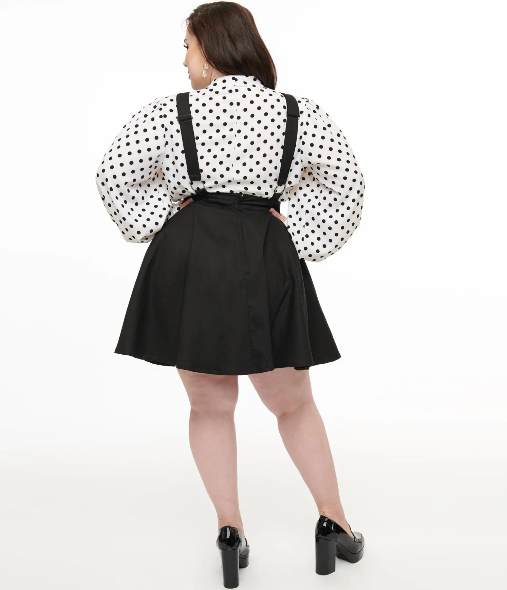 Unique Vintage Tim Burton’s The Nightmare Before Christmas by Plus Size Black Nightmare Before Christmas Brionne Pinafore Skirt Flash Sale