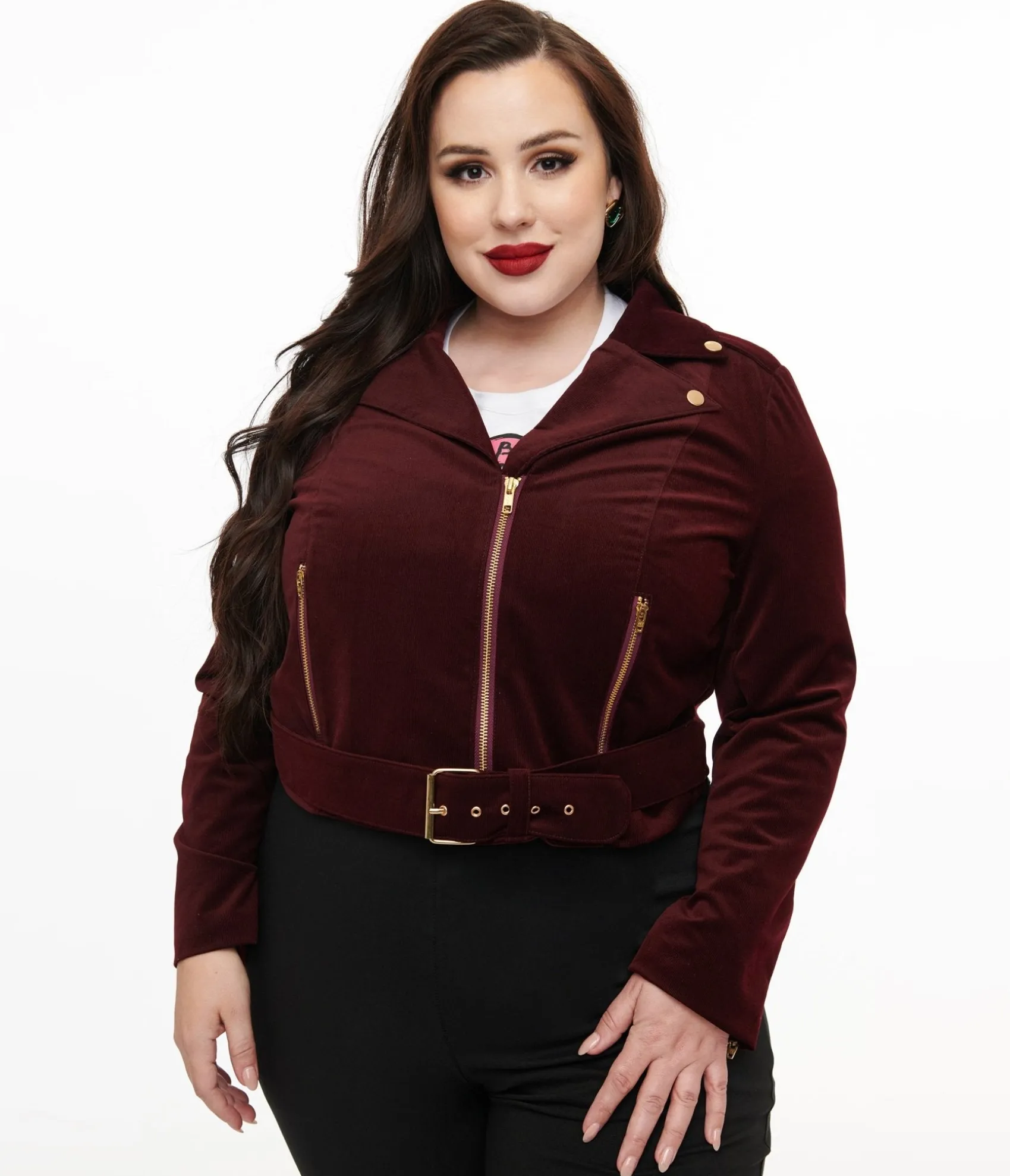 Unique Vintage Tim Burton’s The Nightmare Before Christmas by Plus Size Burgundy Velvet Jacket New