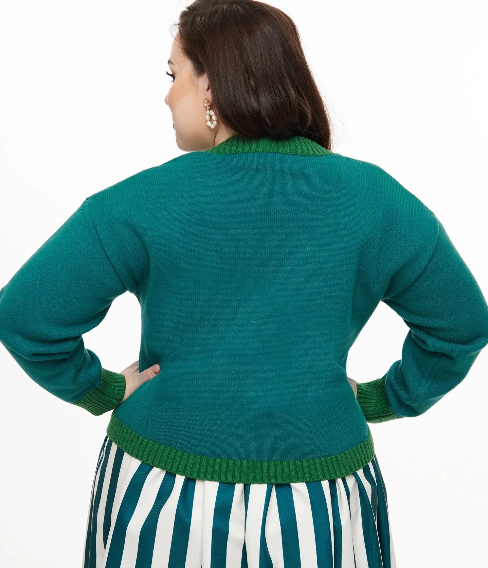 Unique Vintage Tim Burton's The Nightmare Before Christmas by Plus Size Teal Deadly Night Shade Cardigan Clearance