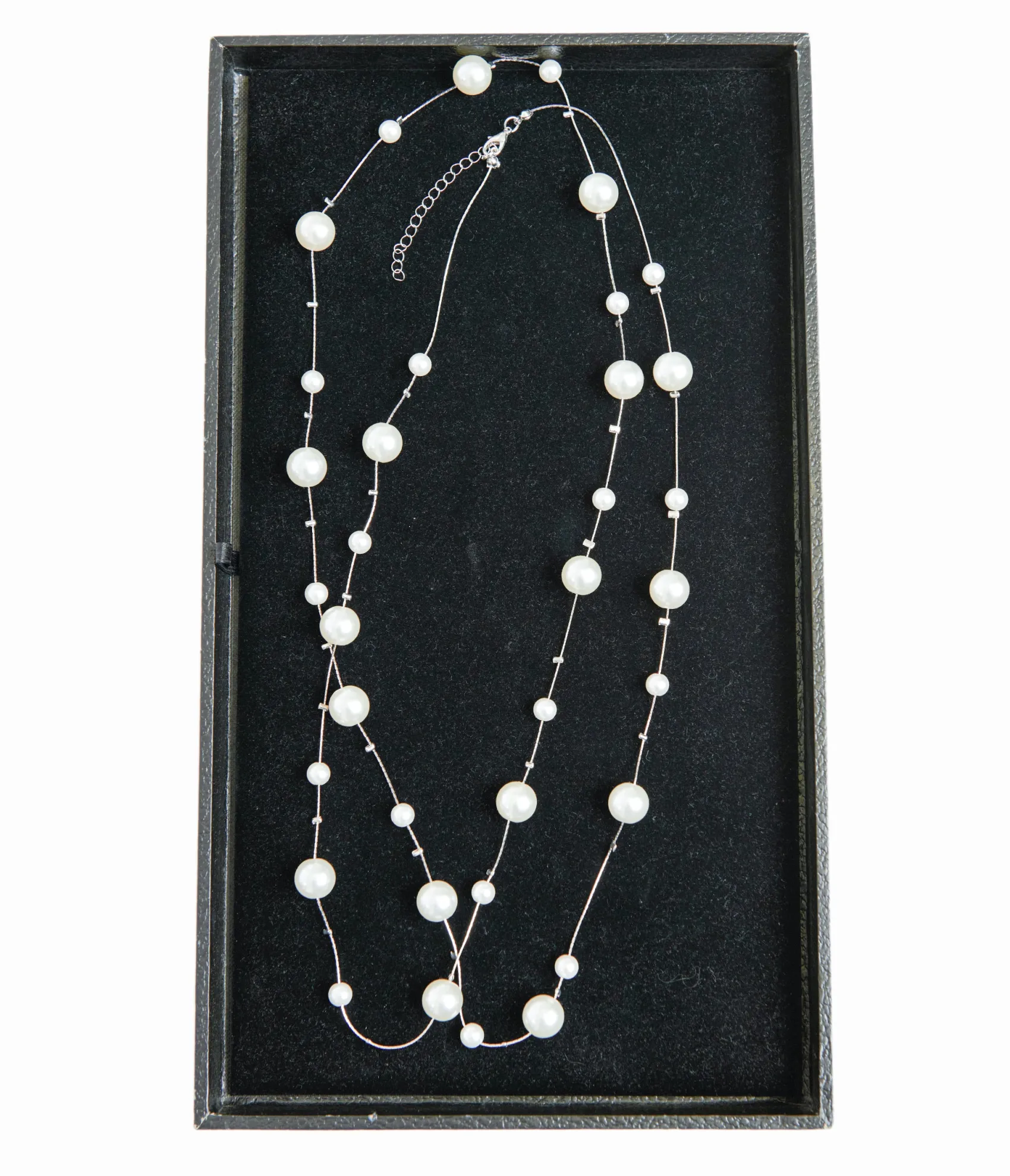 Unique Vintage 60" Long Pearl Necklace Cheap