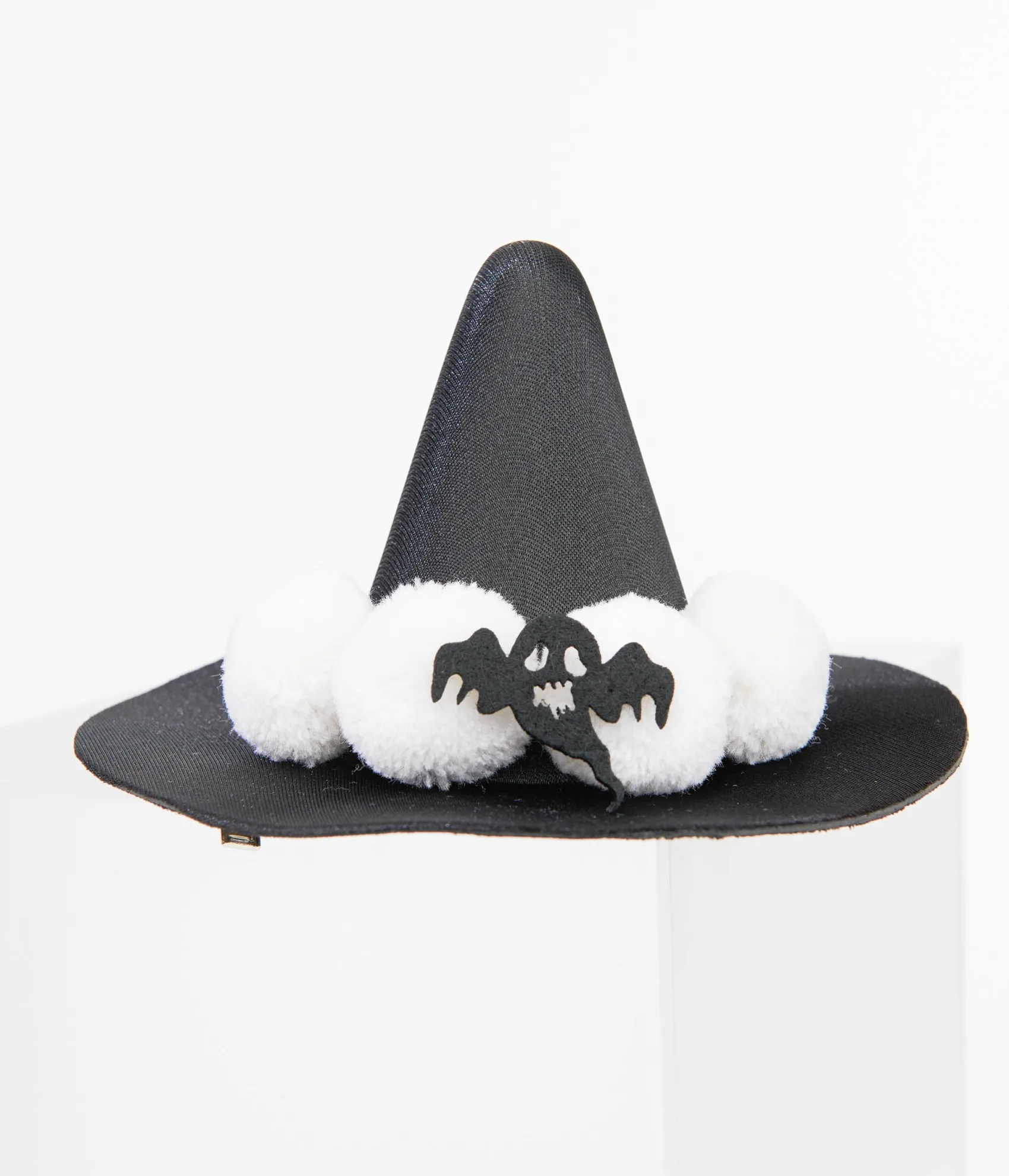 Unique Vintage Black & White Witch Hat Hair Clip Best Sale