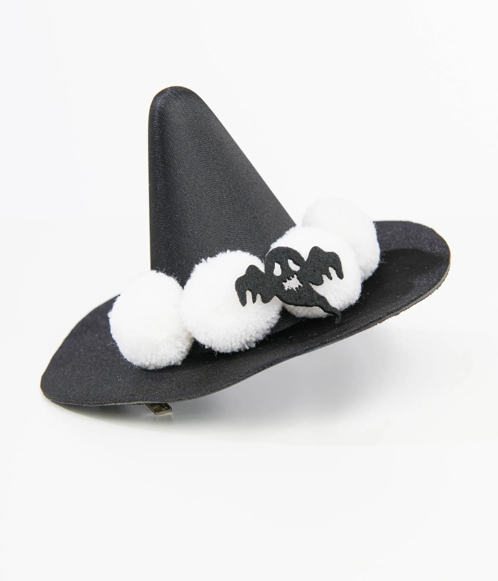 Unique Vintage Black & White Witch Hat Hair Clip Best Sale