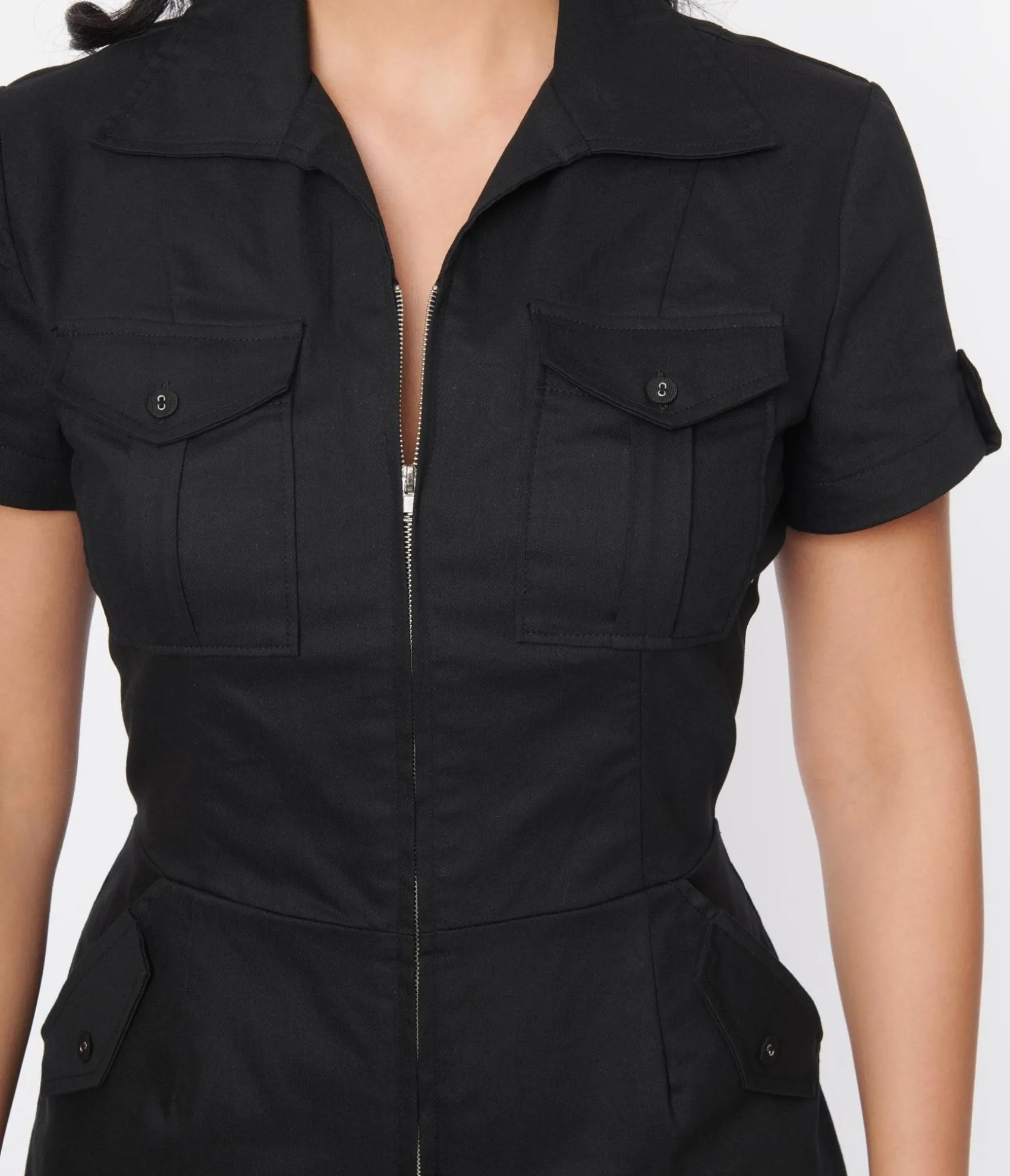 Unique Vintage Black Mia Romper Store