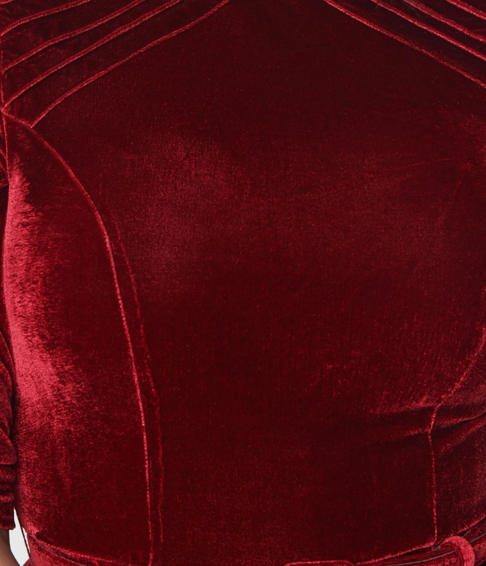 Unique Vintage Burgundy Velvet Stephanie Fit & Flare Dress Best Sale