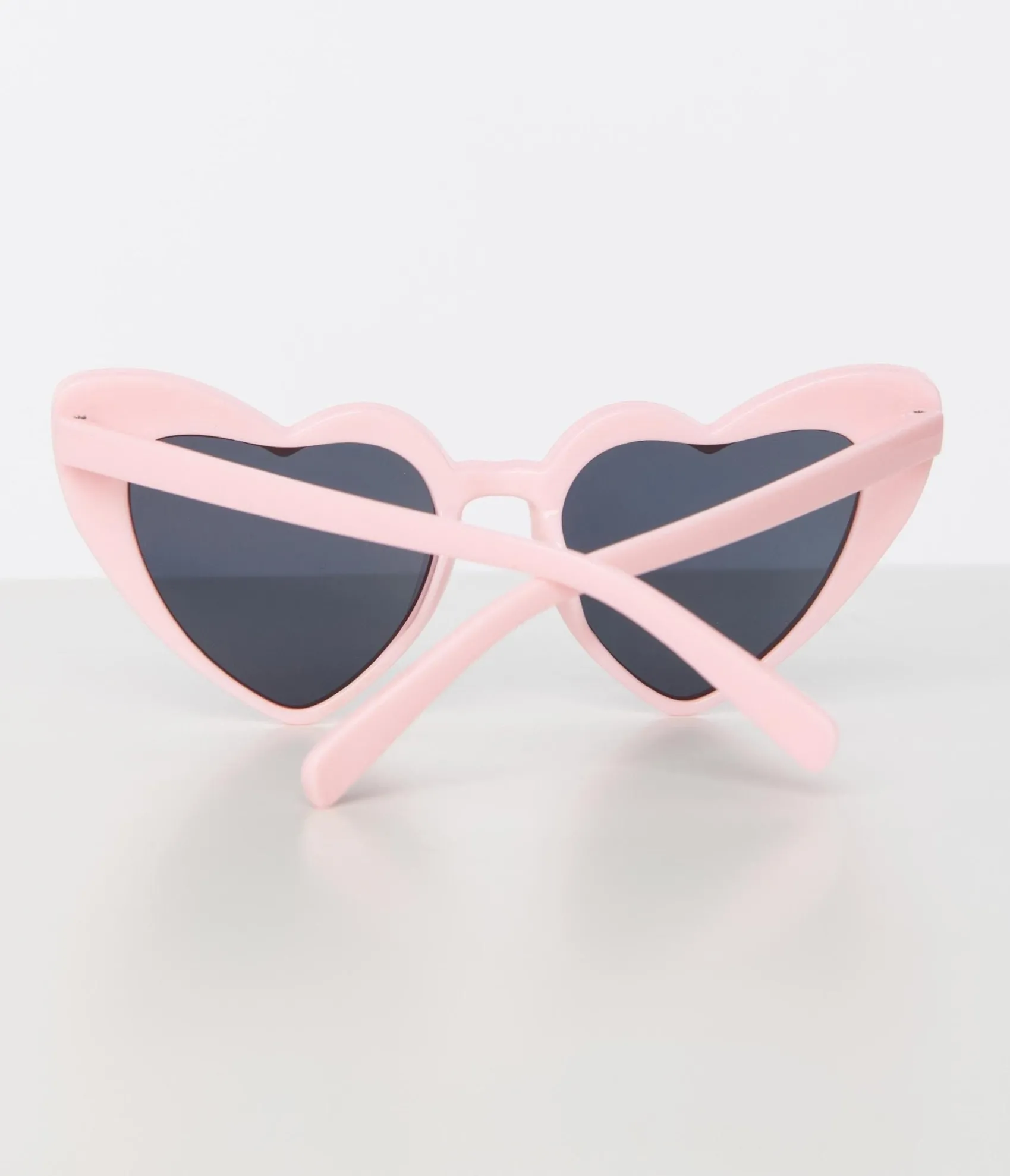Unique Vintage Light Pink Heart Sunglasses New