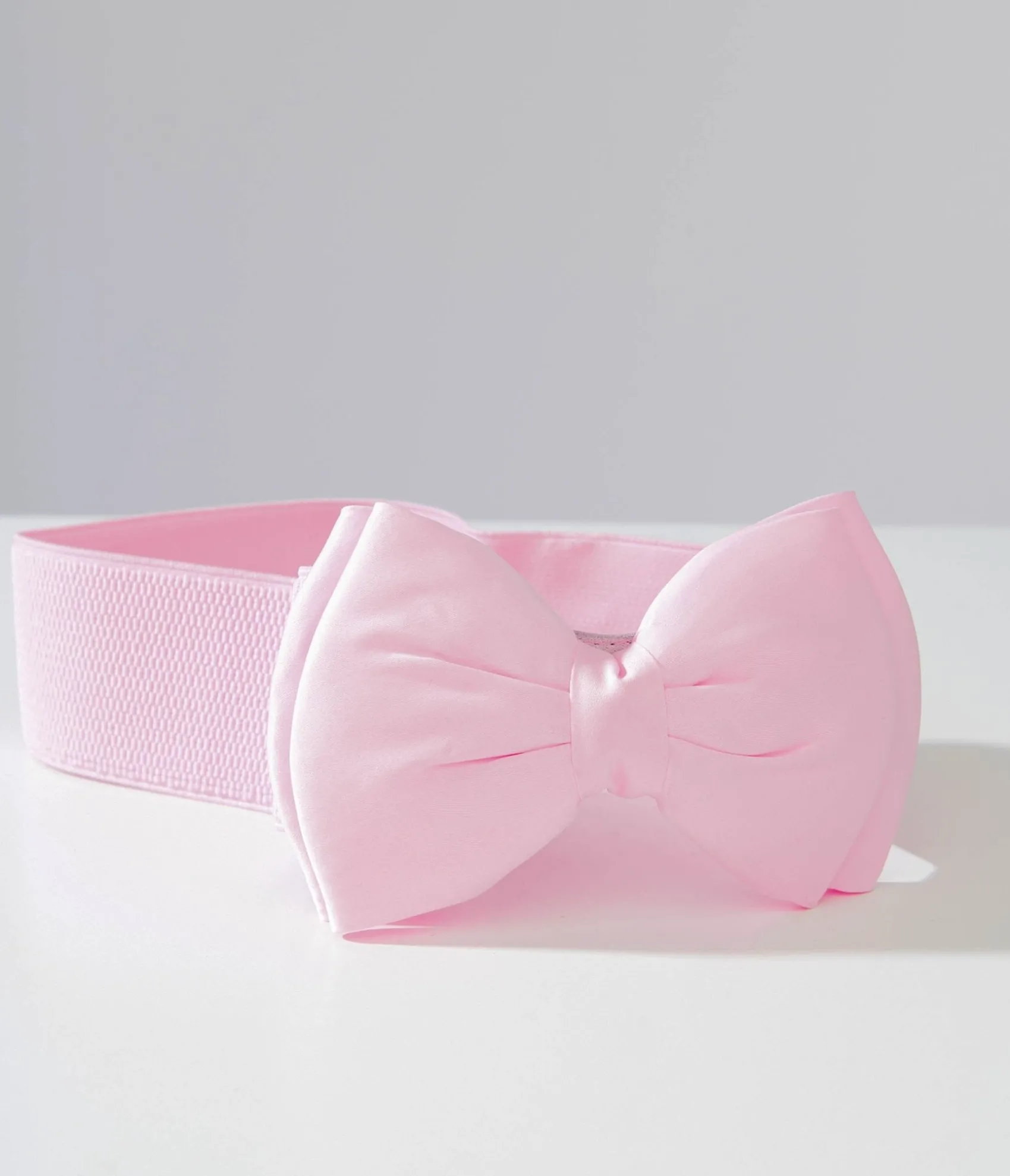Unique Vintage Pink Bow Cinch Belt Clearance
