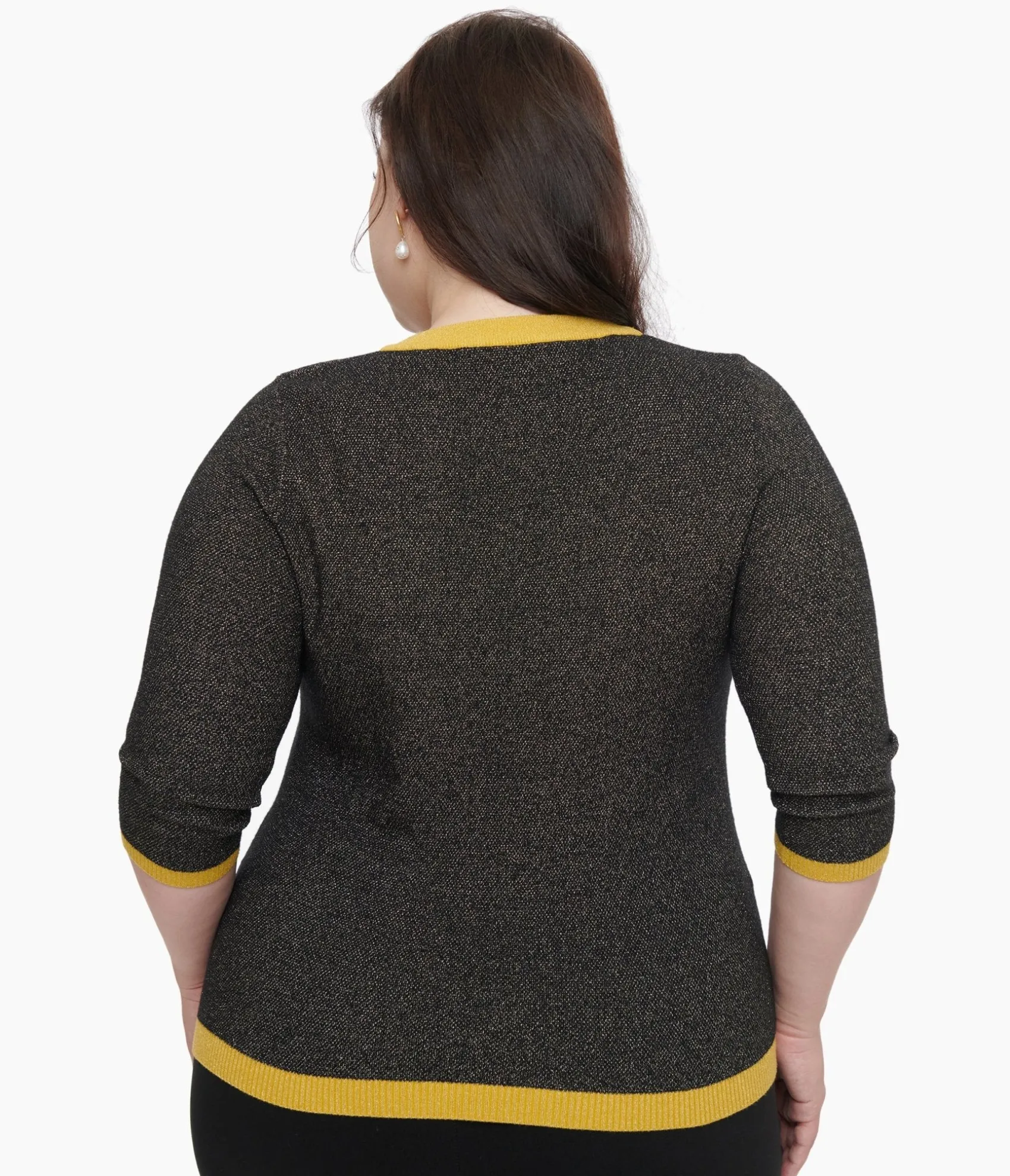 Unique Vintage Plus Size 1950s Black & Gold Peacock Feather Embroidered Bookworm Cardigan Flash Sale