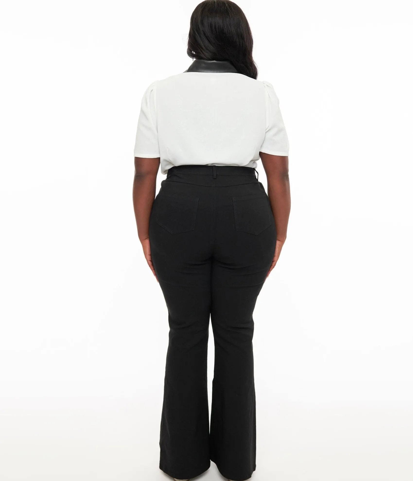 Unique Vintage Plus Size 1970s Black & Silver Bats Flare Pants Store