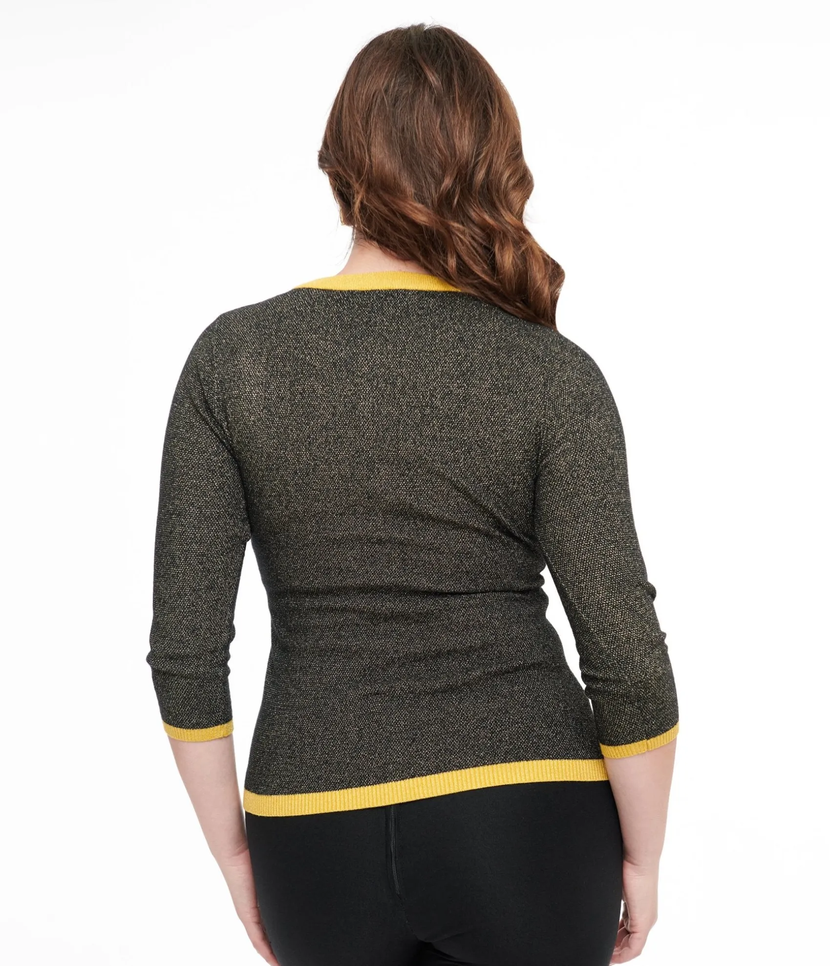 Unique Vintage 1950s Black & Gold Peacock Feather Embroidered Bookworm Cardigan Sale