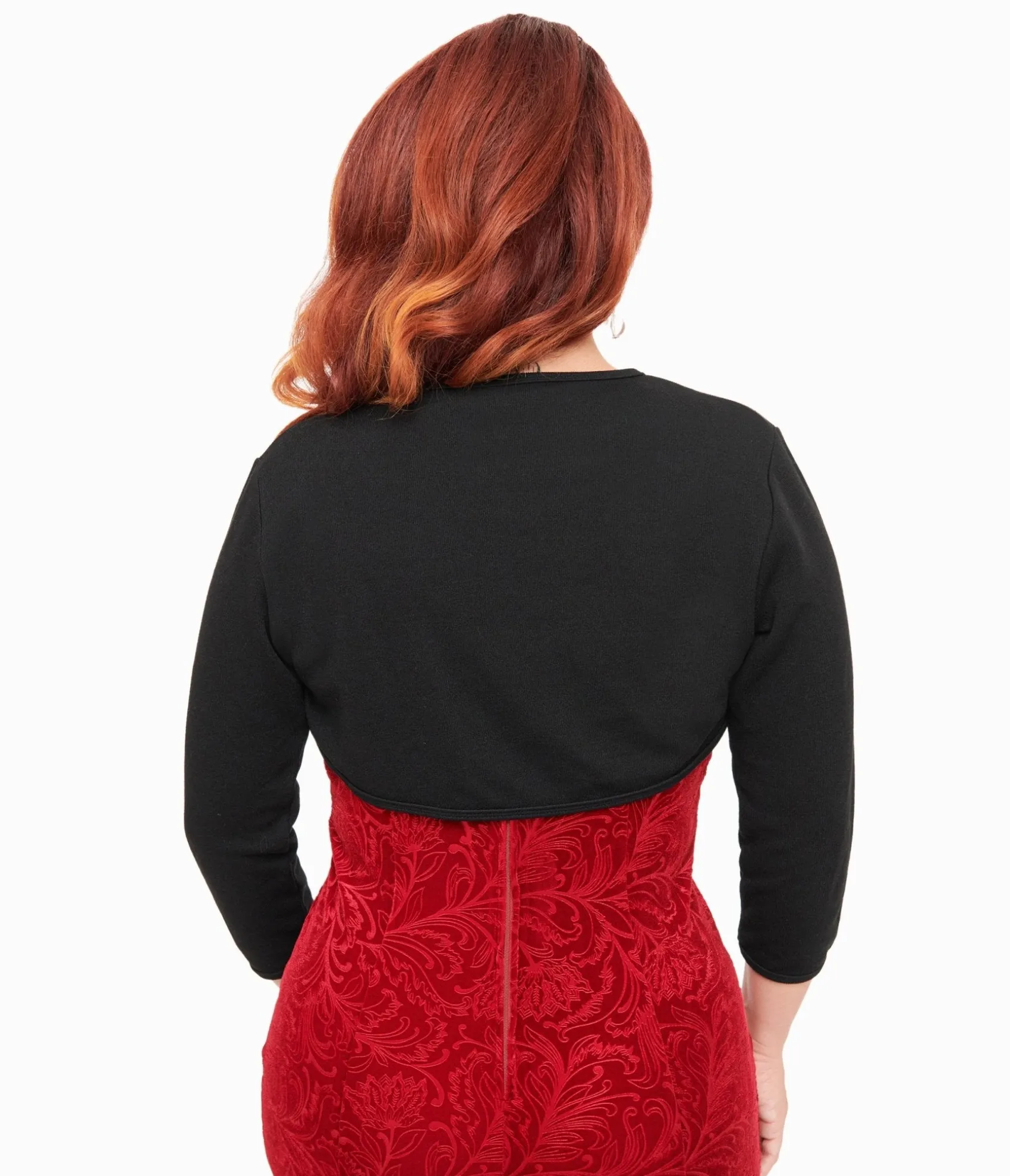 Unique Vintage 1960s Black Bolero Sweater Store