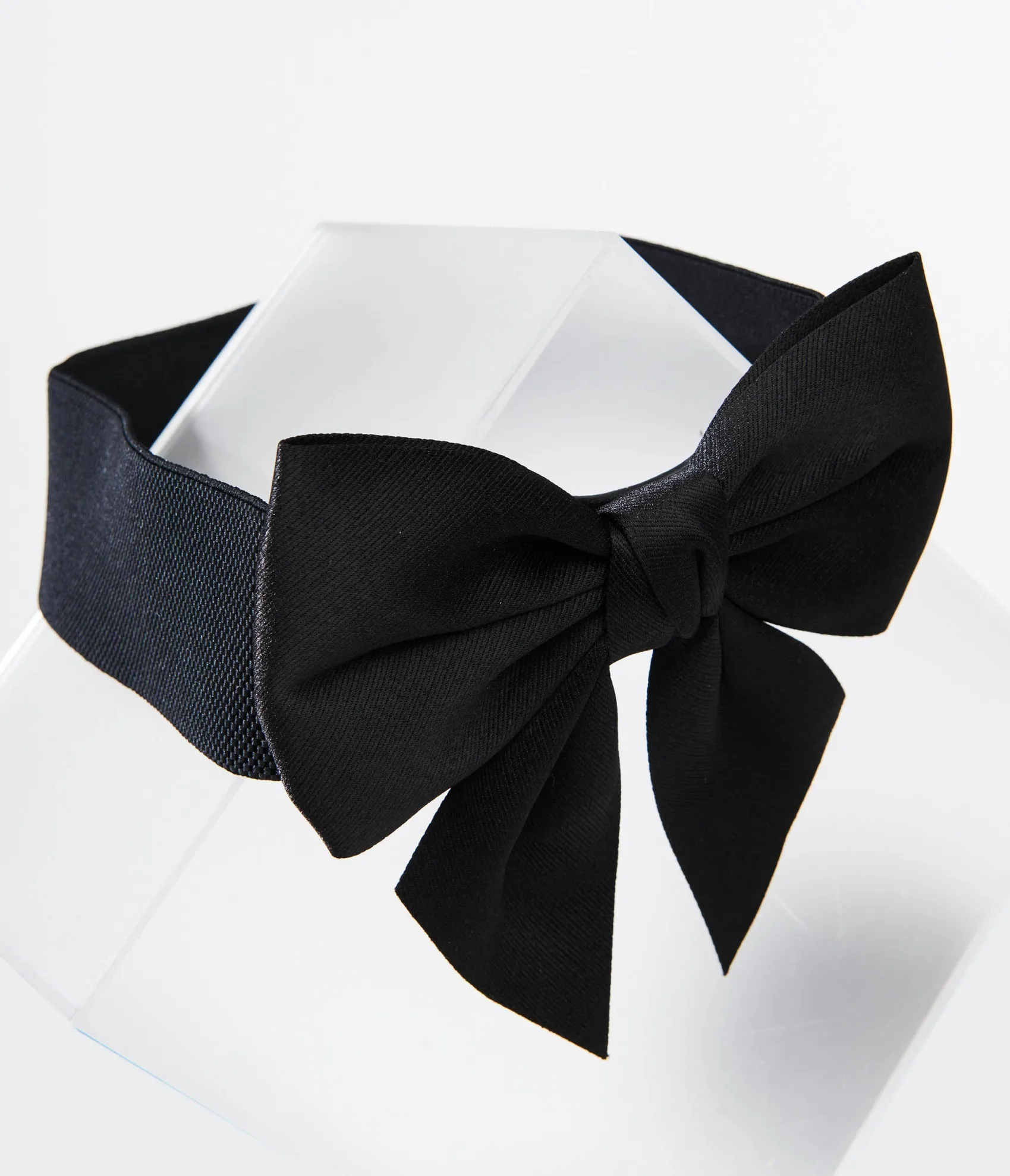 Unique Vintage 1950s Black Bow Cinch Belt Sale