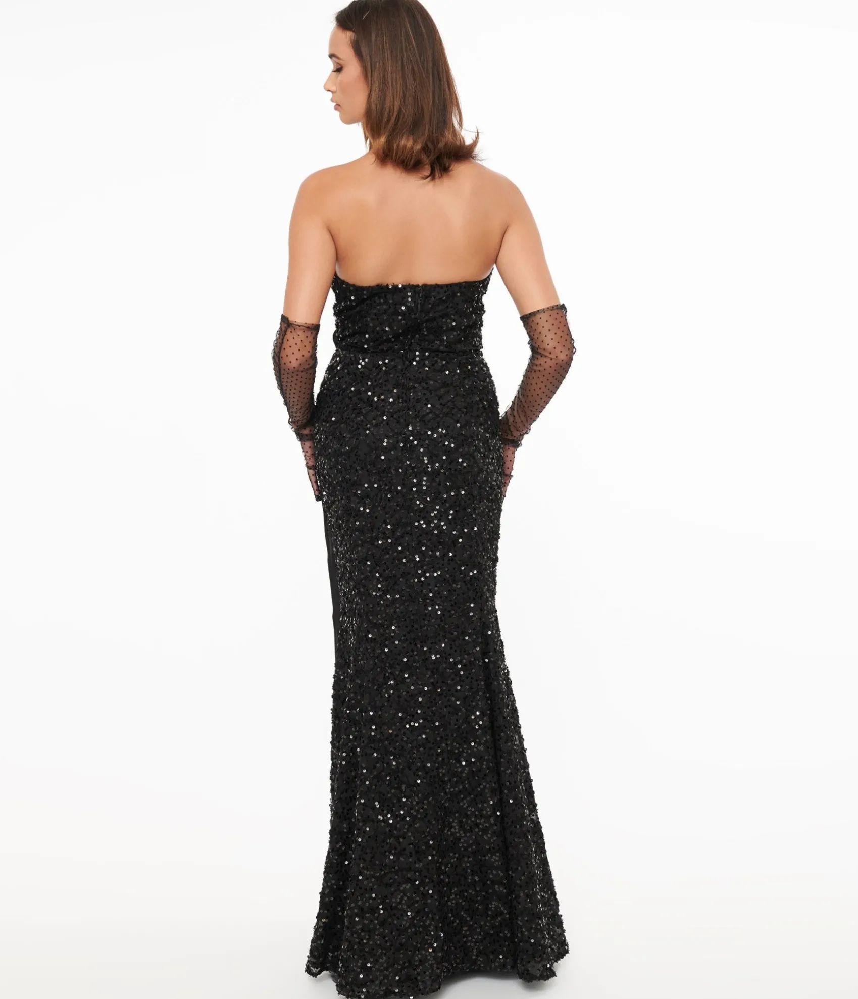 Unique Vintage 1930s Black Sequin Lace Mermaid Dress Best
