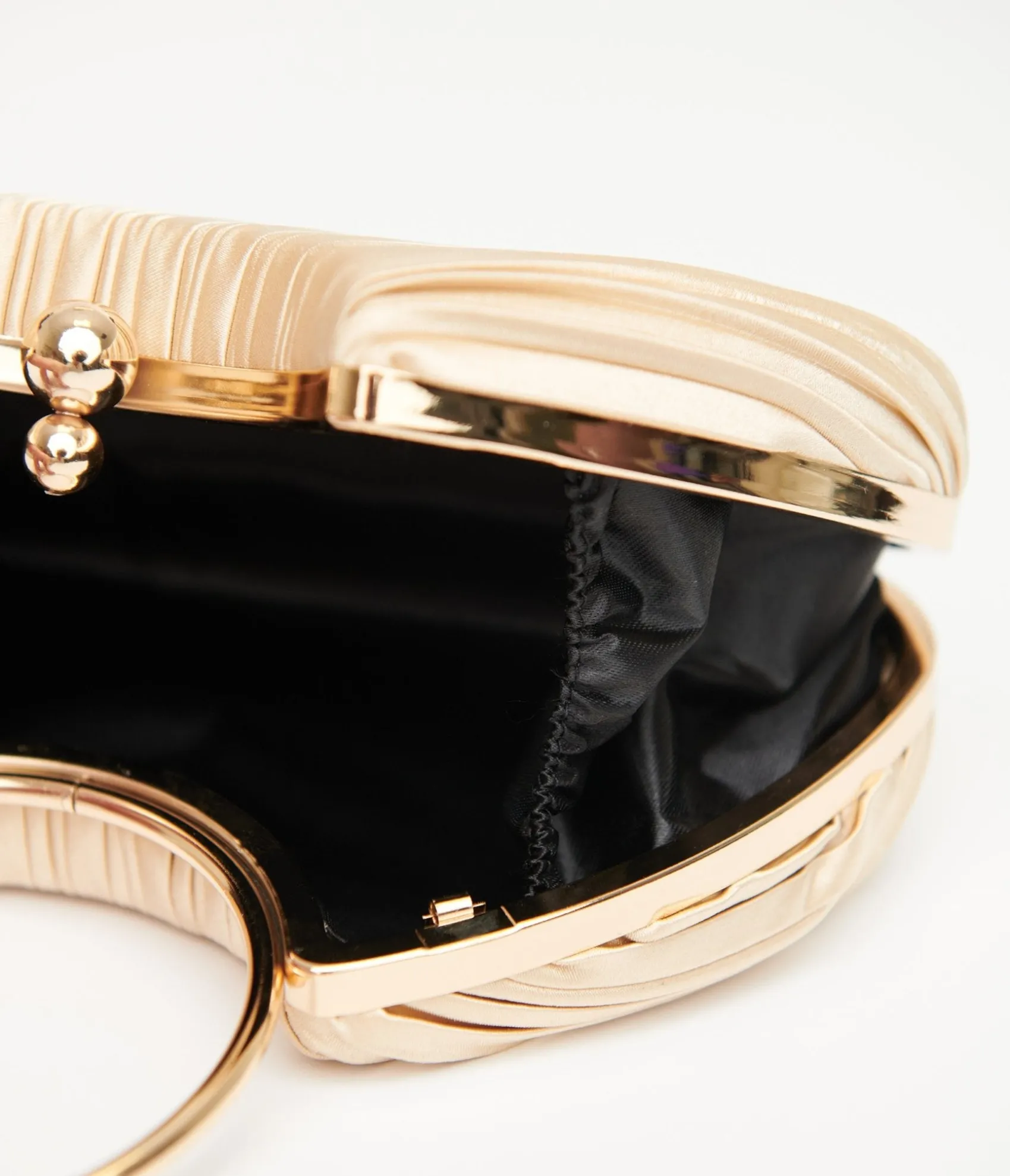Unique Vintage 1920s Champagne Pleated Handbag Outlet
