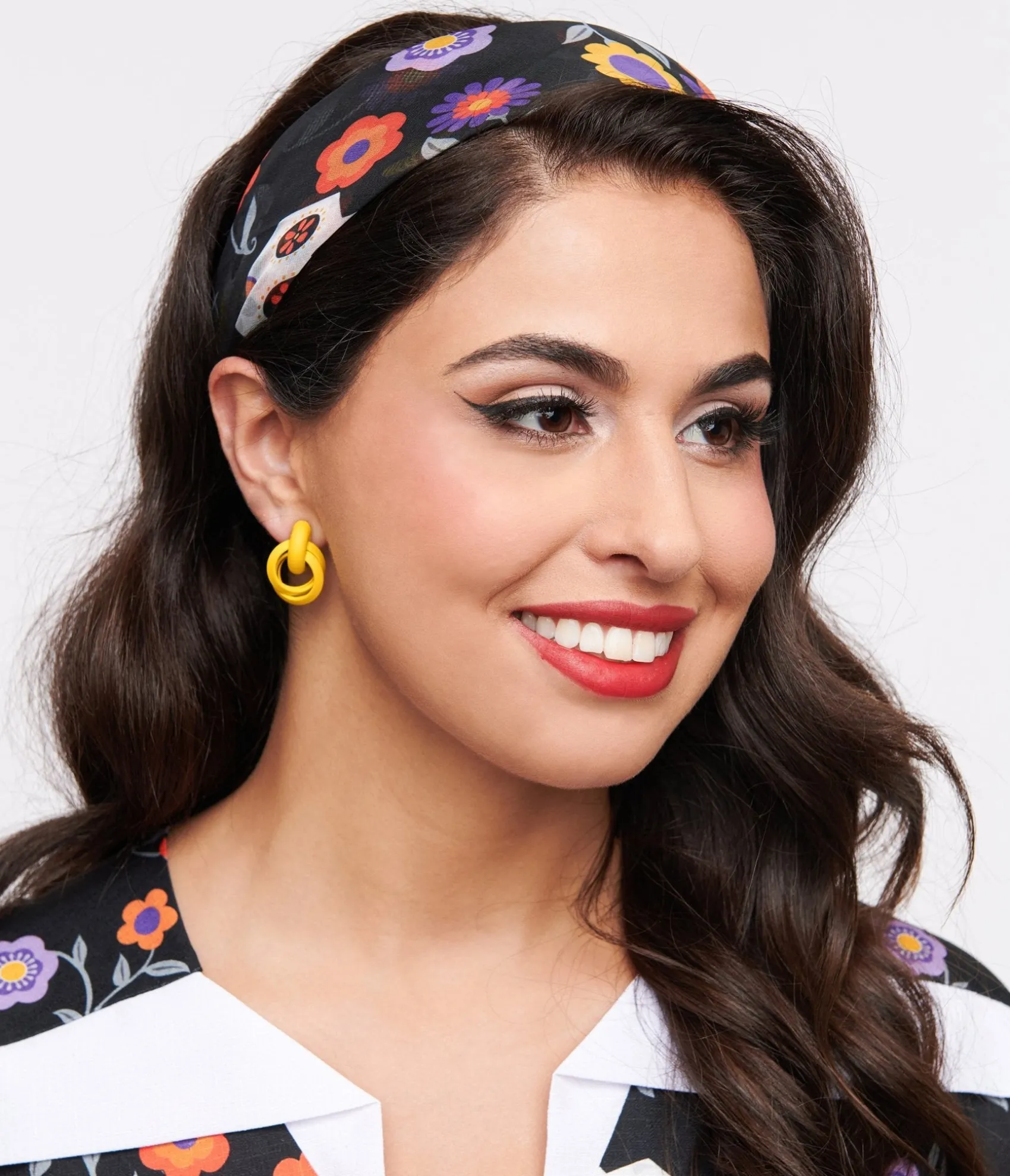 Unique Vintage 1950s Dia De Los Muertos Sugar Skull Print Hair Scarf Cheap