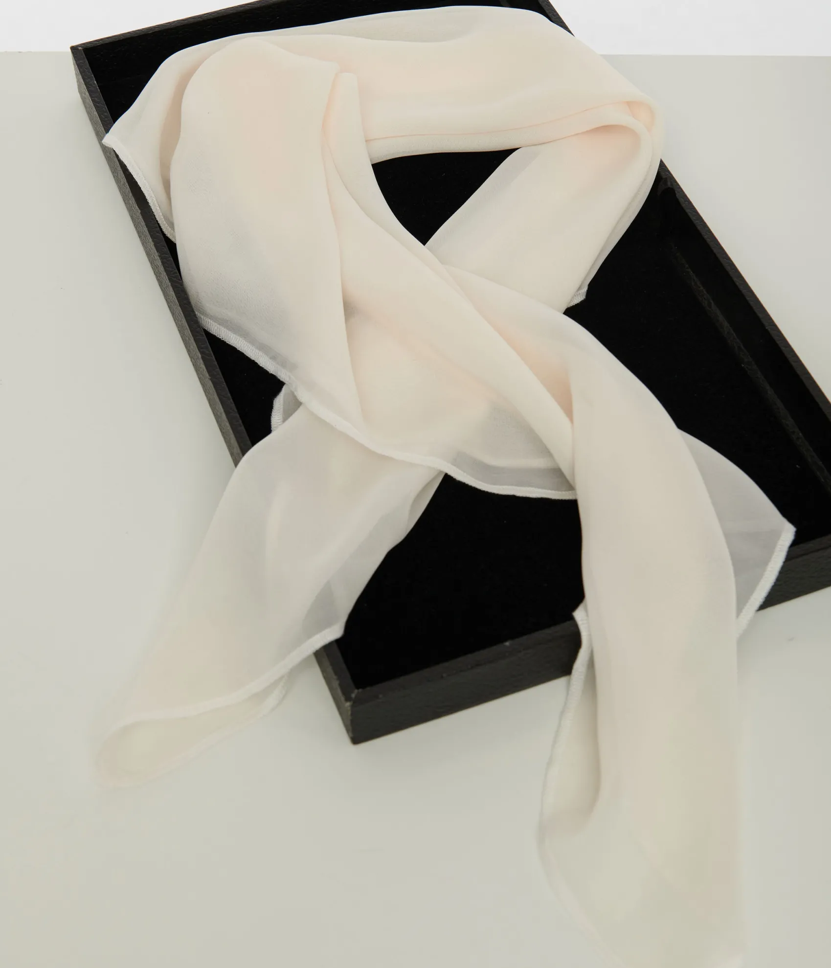 Unique Vintage 1950s Off White Hair Scarf Best Sale