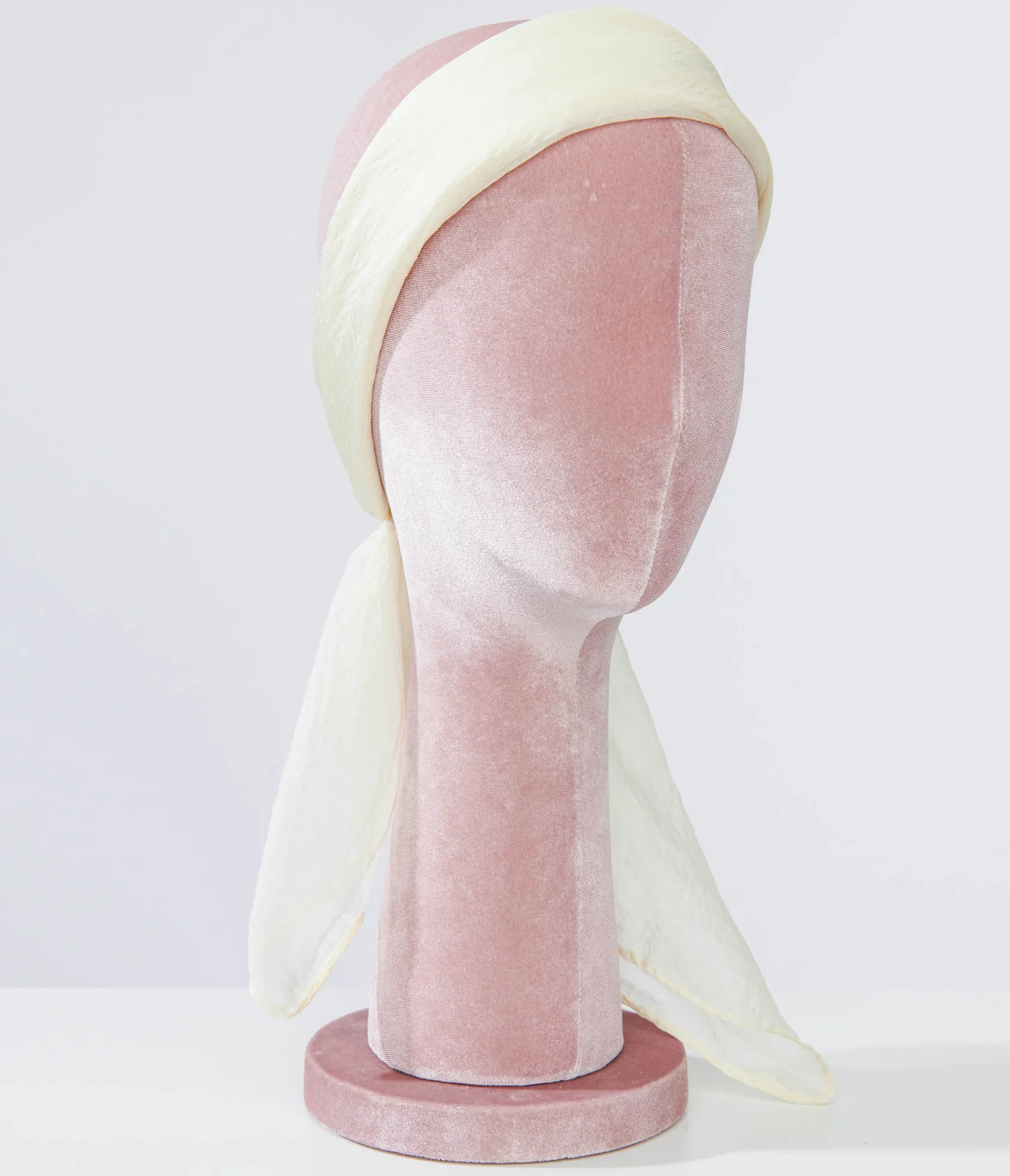 Unique Vintage 1950s Off White Hair Scarf Best Sale