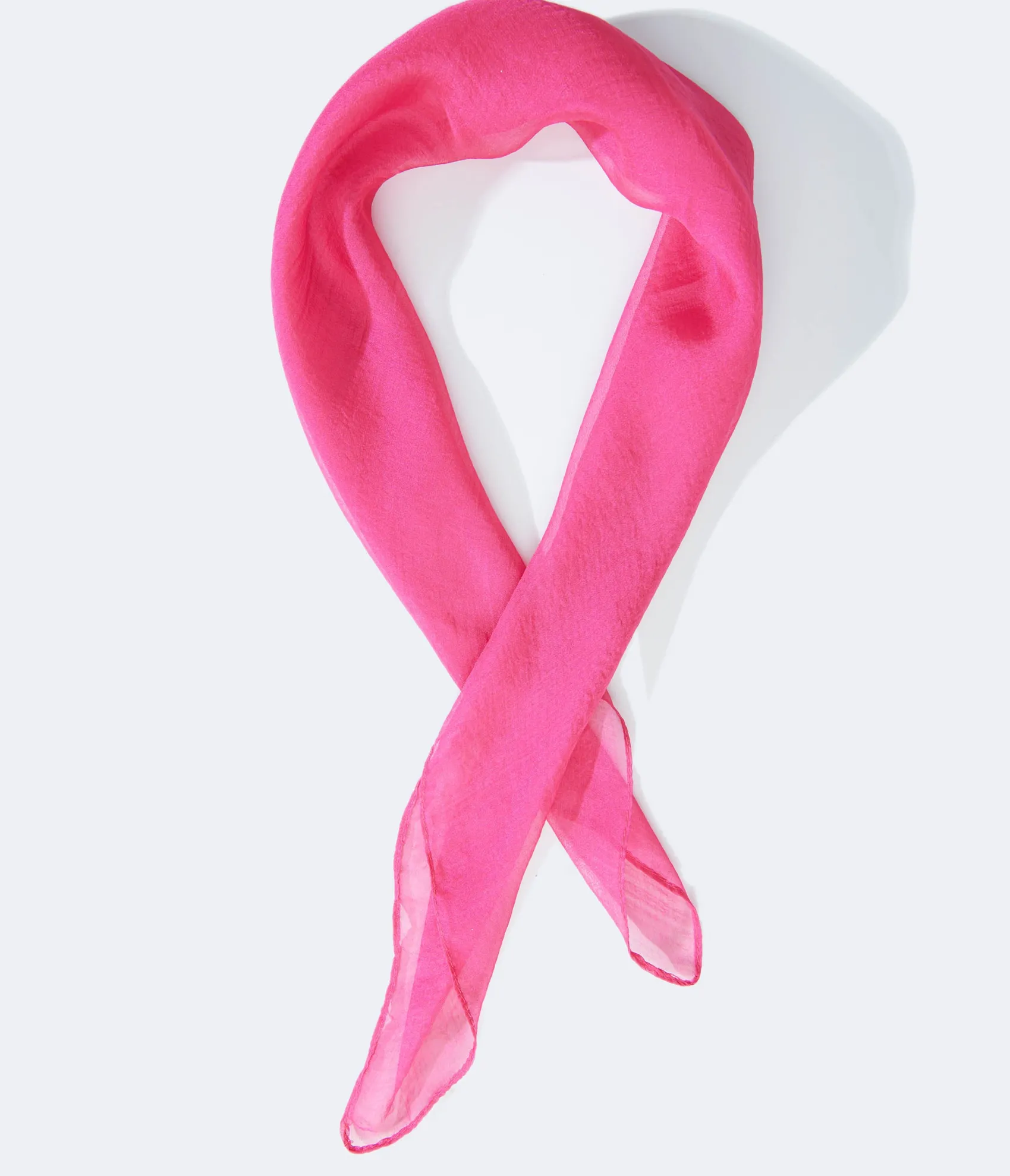Unique Vintage 1950s Pink Chiffon Hair Scarf Best Sale