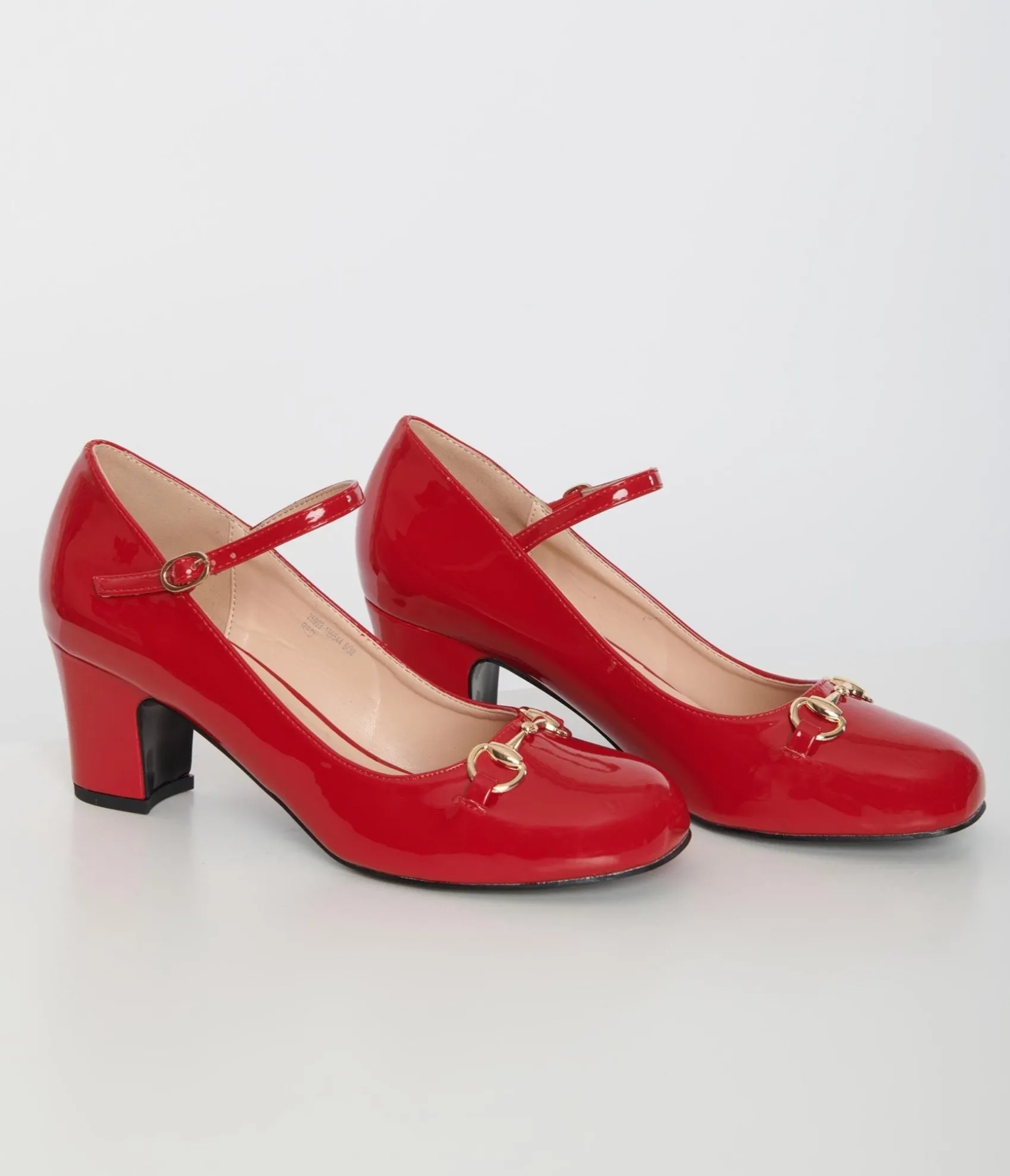 Unique Vintage 1970s Red Patent Leatherette Mary Jane Heels Discount