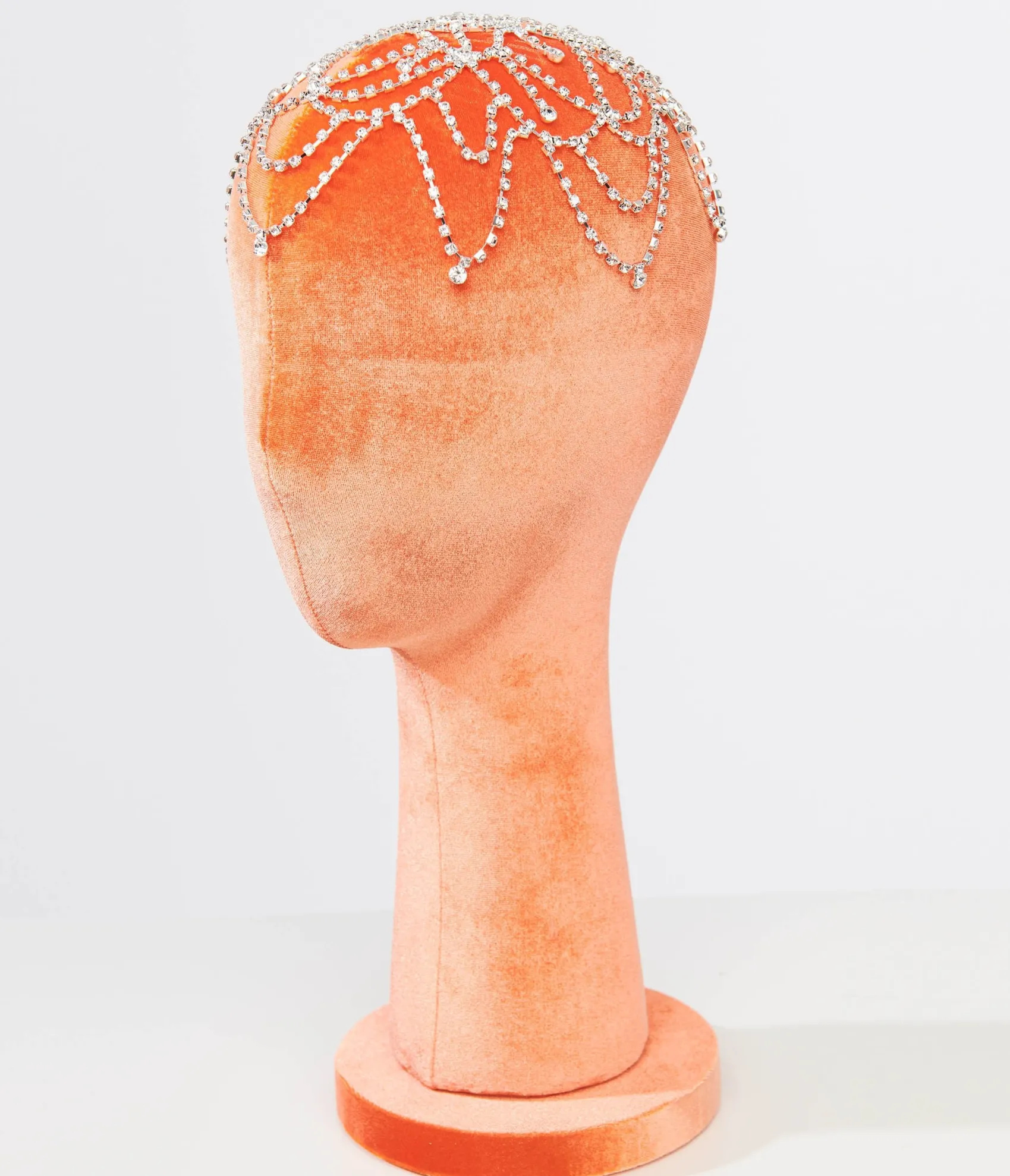 Unique Vintage 1920s Rhinestone Flapper Curtain Headpiece Sale