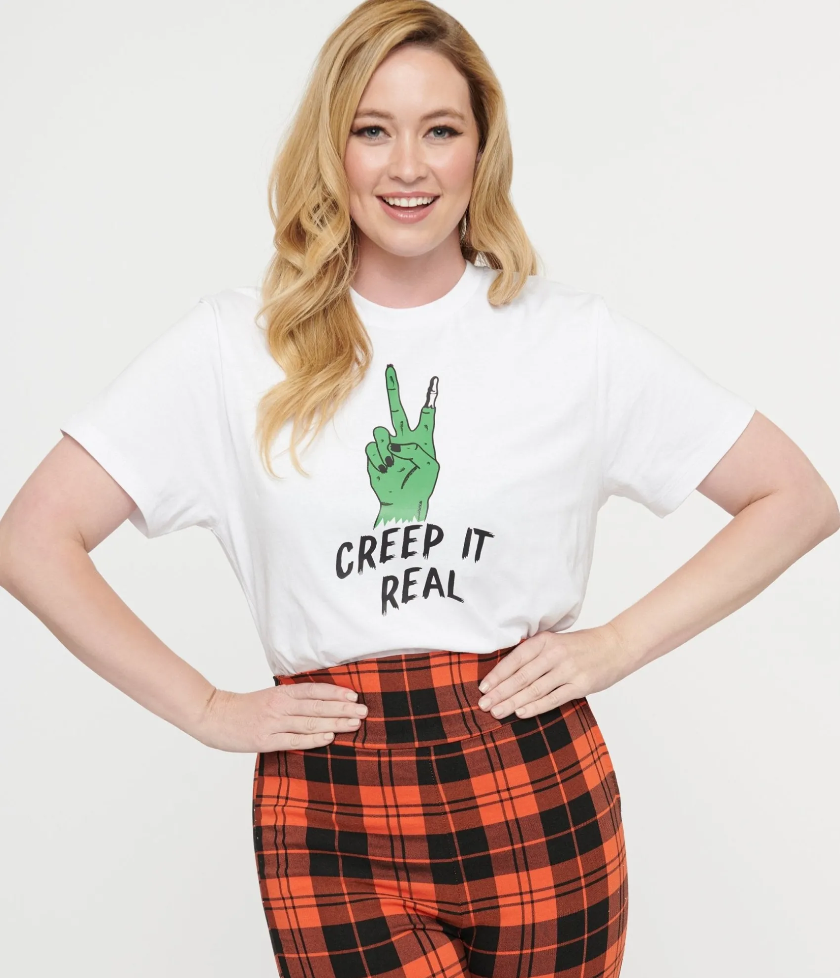 Unique Vintage White Creep It Real Unisex Graphic Tee Outlet