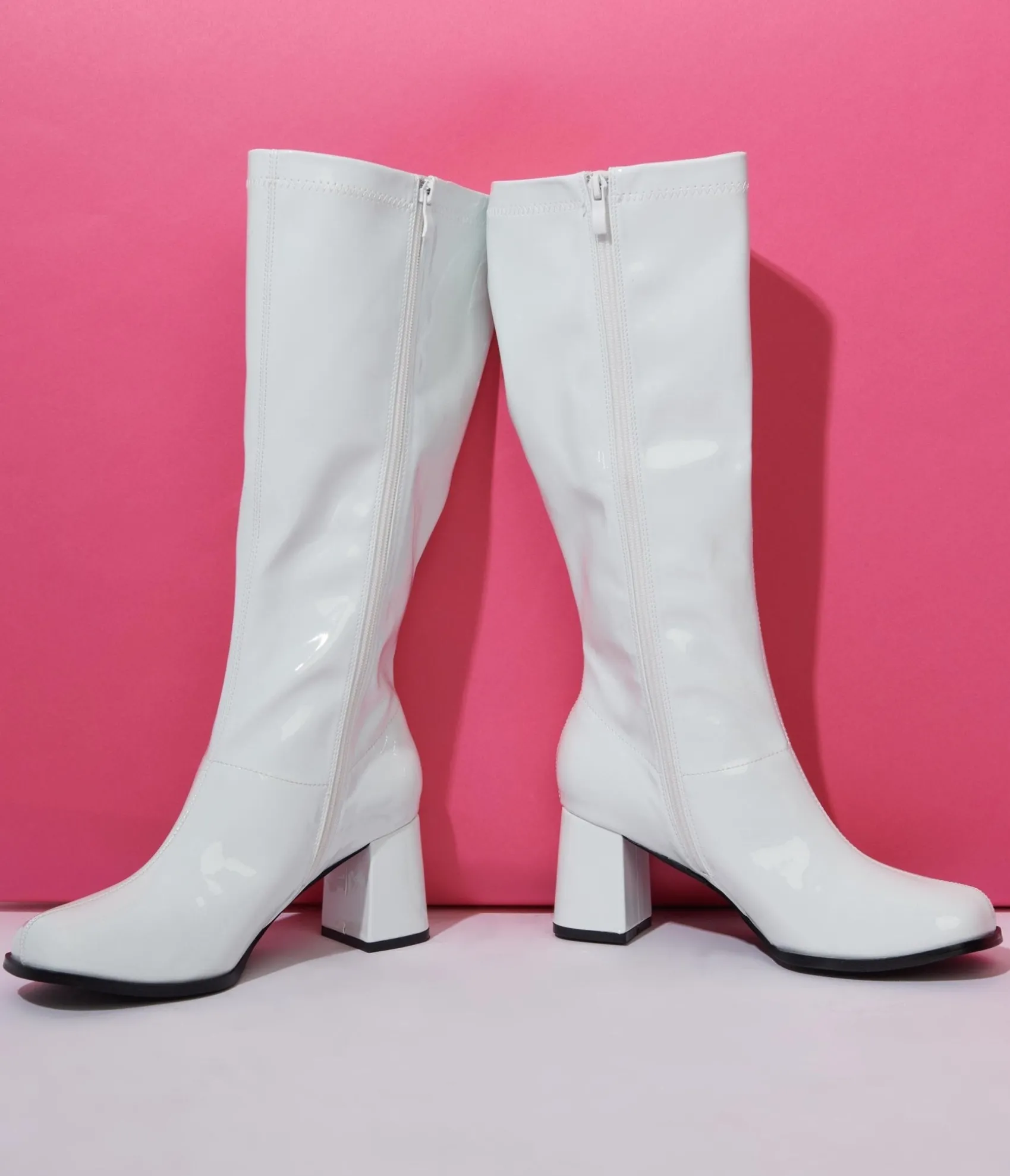 Unique Vintage White Patent Gogo Boot Best