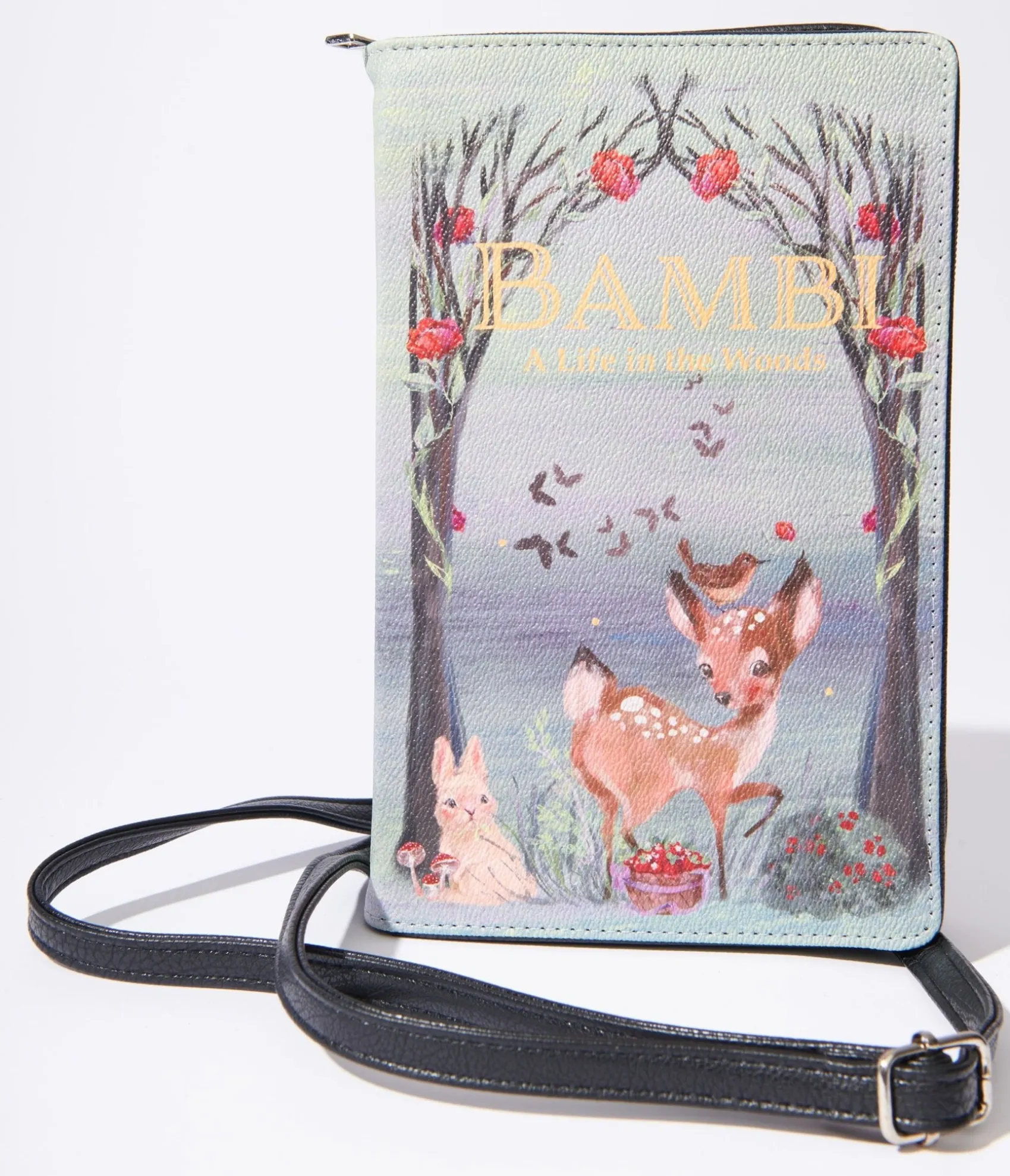 Unique Vintage Watercolor Bambi Book Crossbody Purse Shop