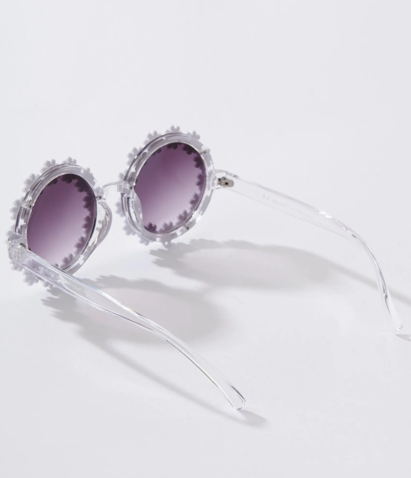 Unique Vintage White Daisy Round Sunglasses Best Sale
