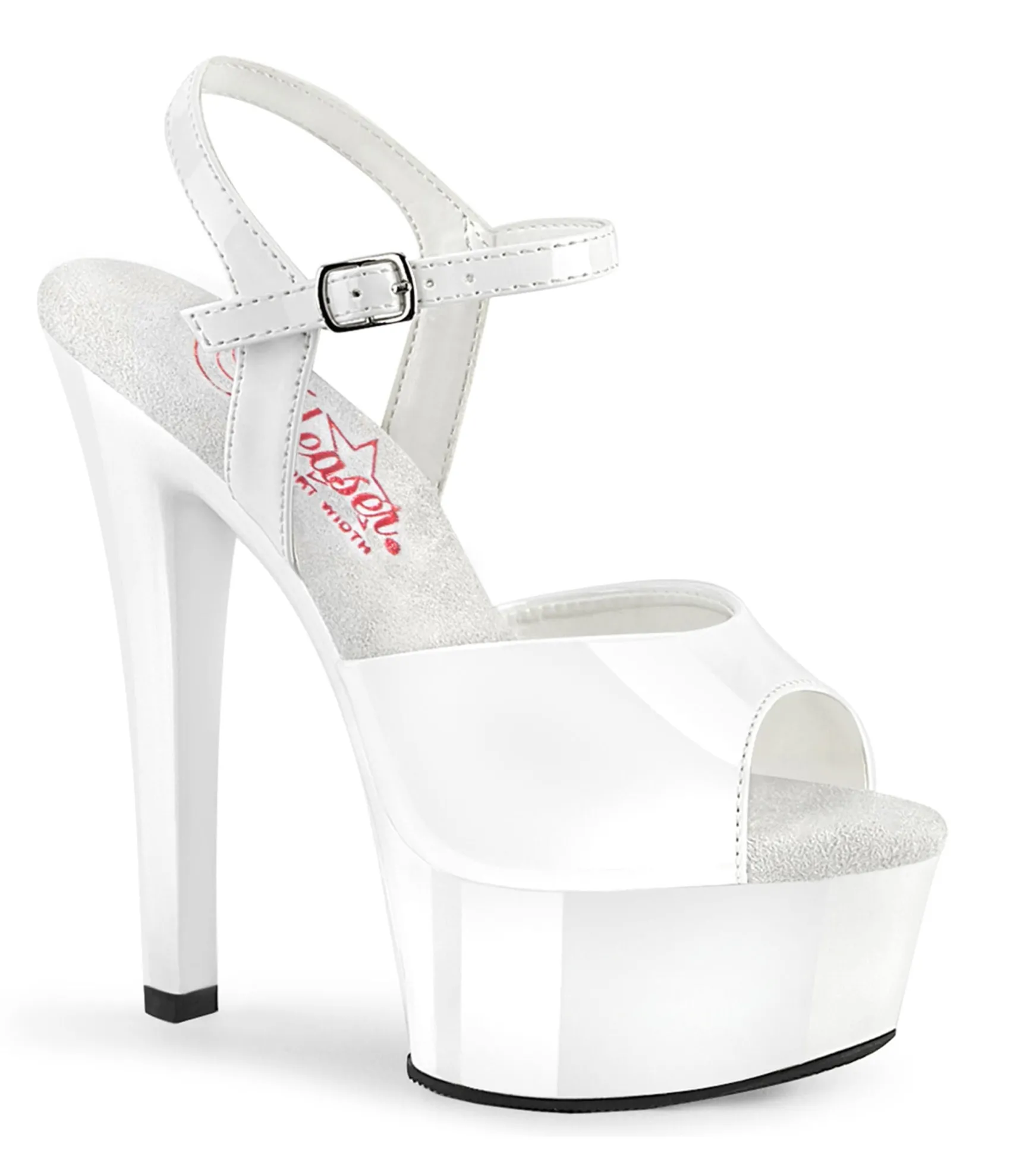 Unique Vintage White Patent Comfort Platform Sandals Online